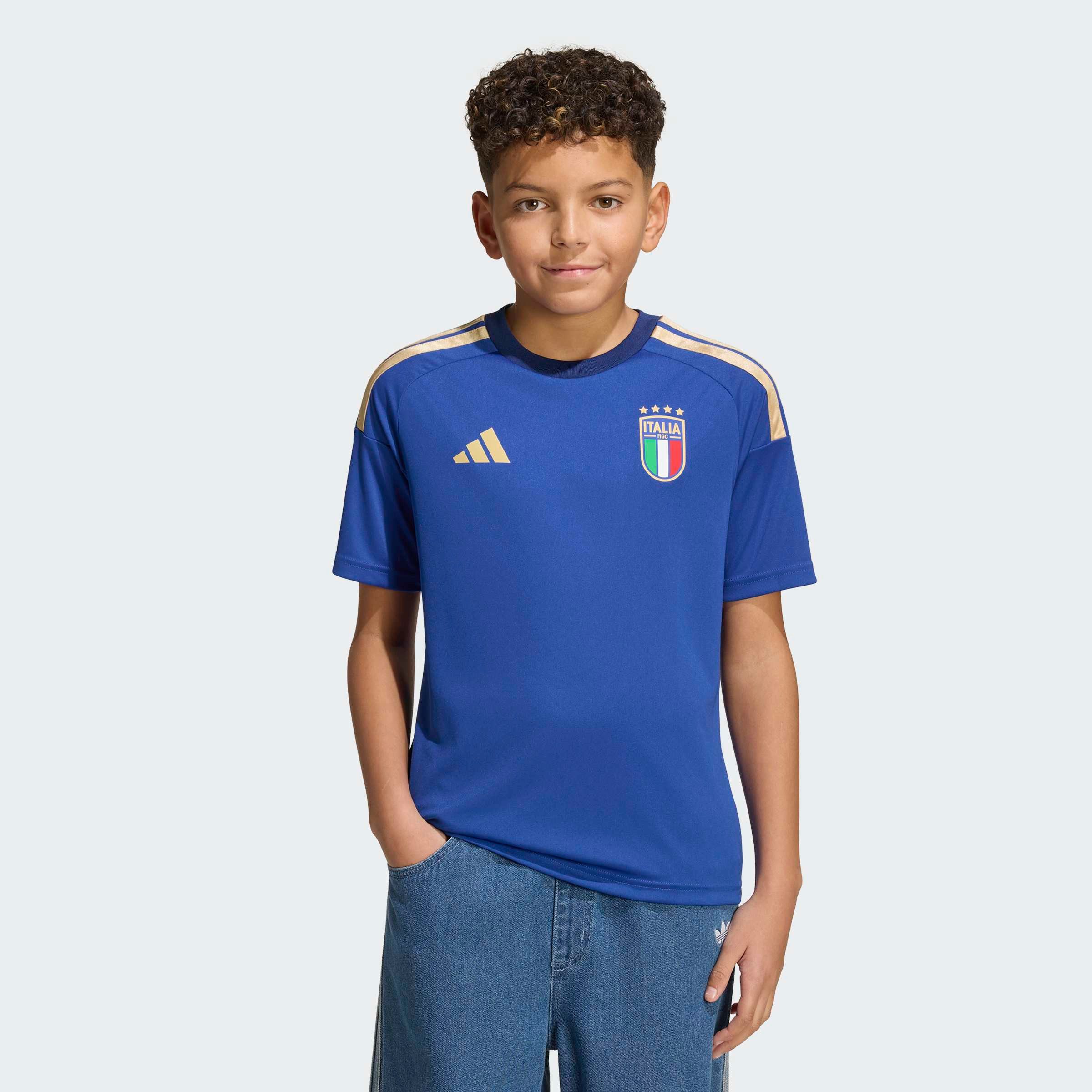 adidas Performance Fußballtrikot FIGC H JSY FANY Kinder Fußballtrikot, ohne Verschluss, aus Polyester