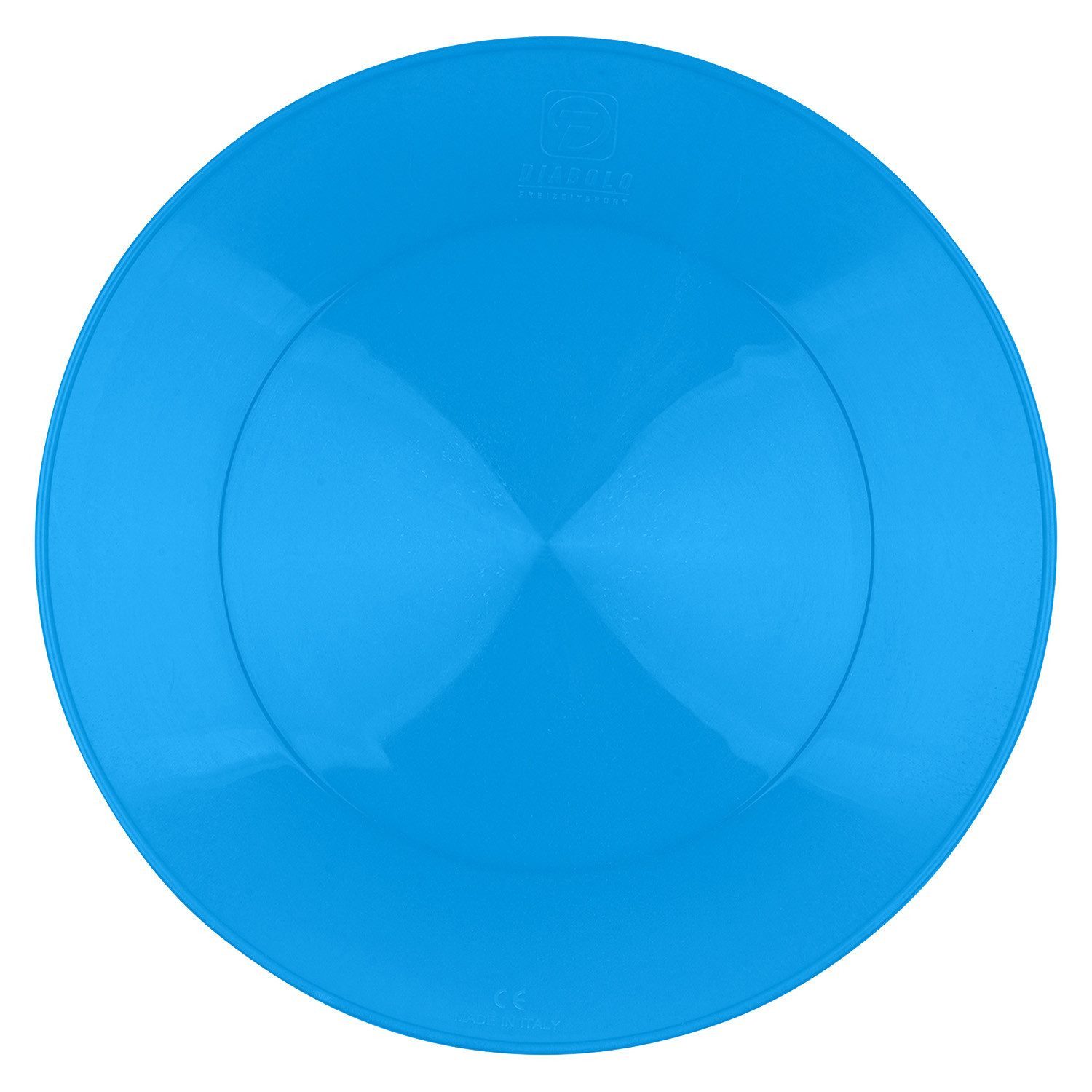 Diabolo Freizeitsport Spiel Jonglierteller Set UV mit Stab ab 5 Jahren, Tellerdrehen, Tellerdrehen Spielzeug Kinder Spinning Plate 23 cm (blau)