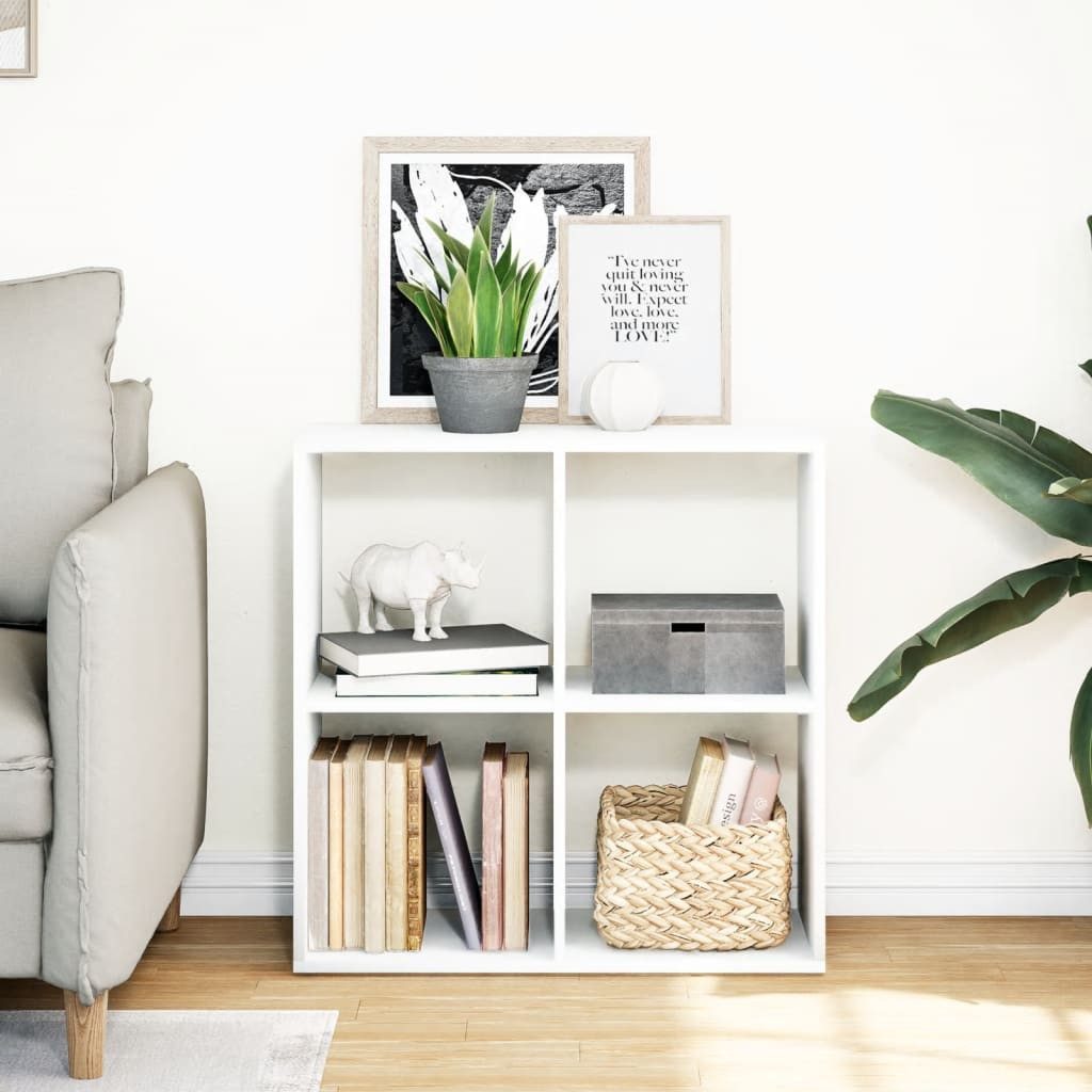 vidaXL Bücherregal Raumteiler-Bücherregal Weiß 69,5x29x69,5 cm günstig online kaufen
