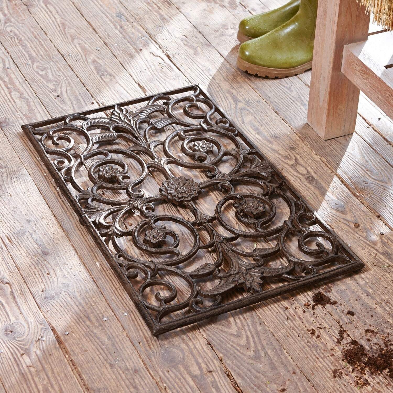 Mirabeau Gartenfigur Schuhabstreifer Hengist braun günstig online kaufen