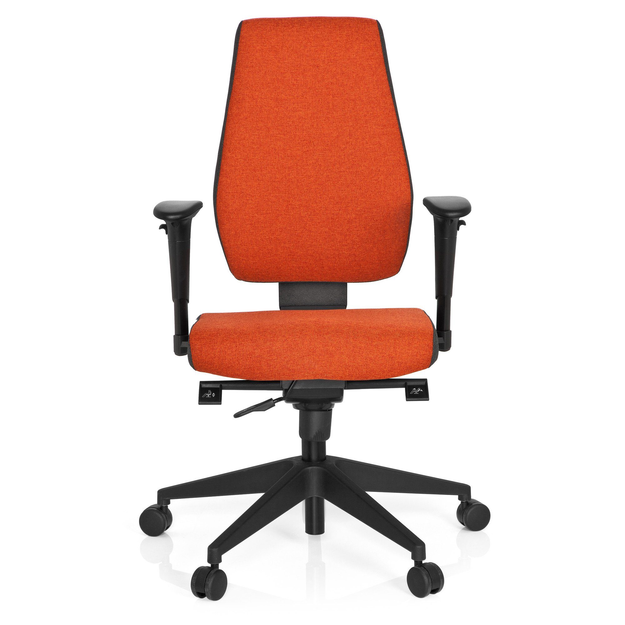hjh OFFICE Drehstuhl Profi Bürostuhl PRO-TEC 500 Stoff (1 St), Schreibtischstuhl ergonomisch Rot