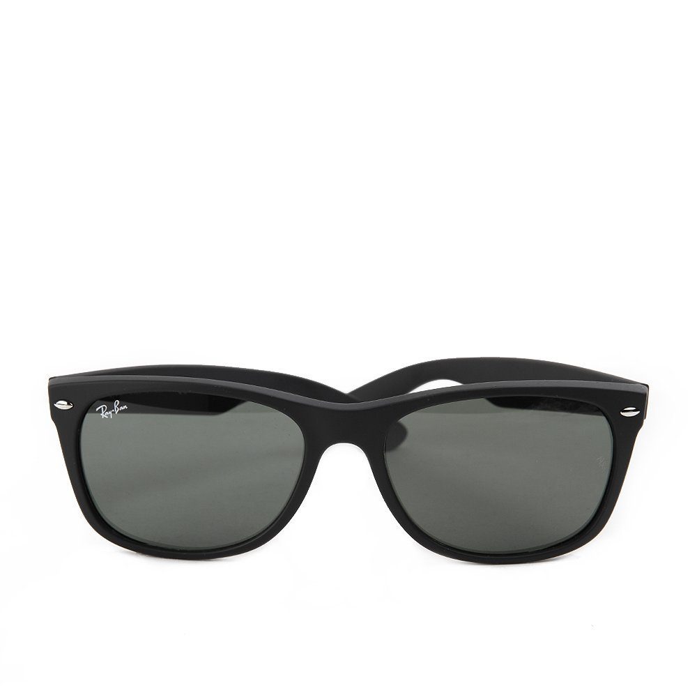 Ray-Ban Sonnenbrille Ray-Ban New Wayfarer RB2132 622/58 Rubber Black Green günstig online kaufen