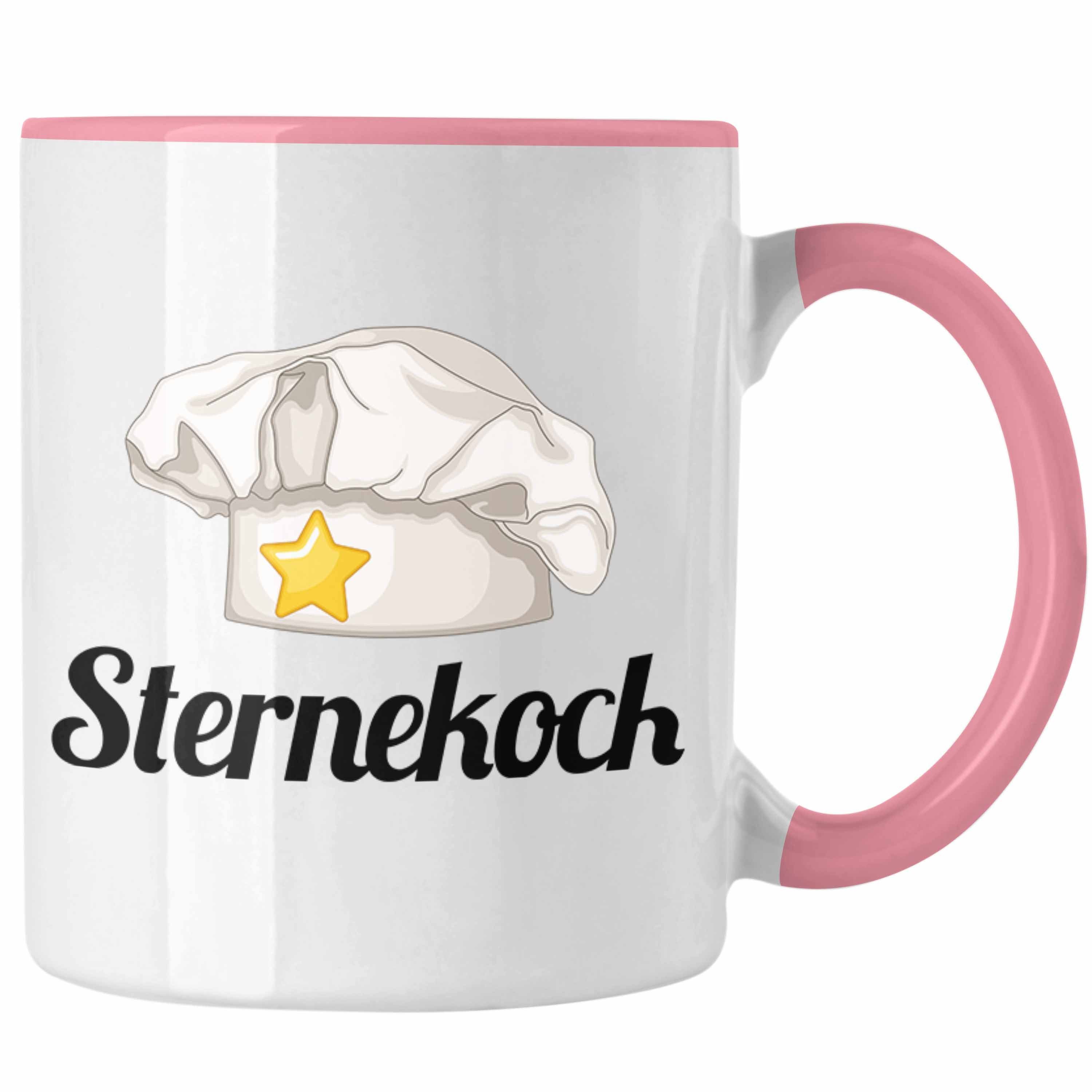 Trendation Tasse Trendation - Sternekoch Tasse Geschenk für besten Koch der Welt Rosa