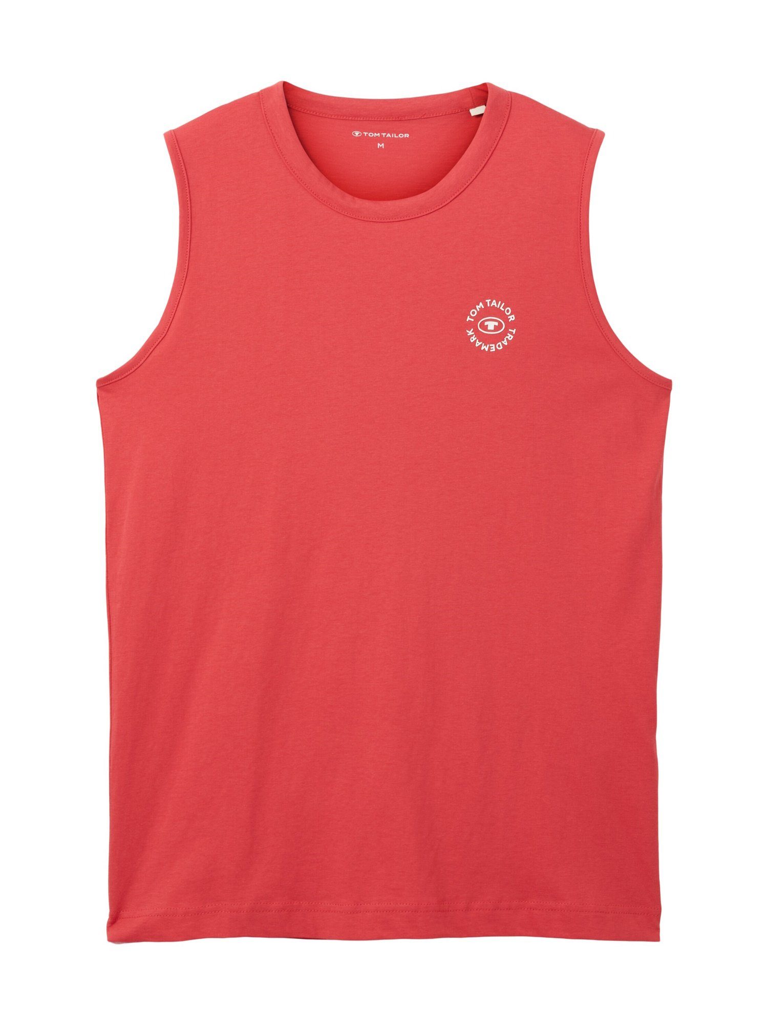 TAILOR T-Shirt Tank-Top Tanktop TOM rot ärmelloses (1-tlg)