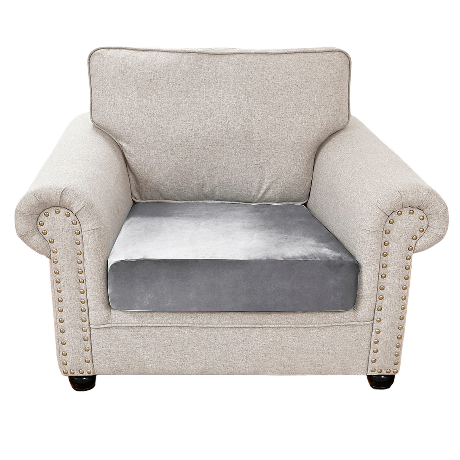 Rosnek Sofahusse 1-4Sitze, Stretch, Samt, Couch Sitzbezug, Sofa Sitzkissenb günstig online kaufen