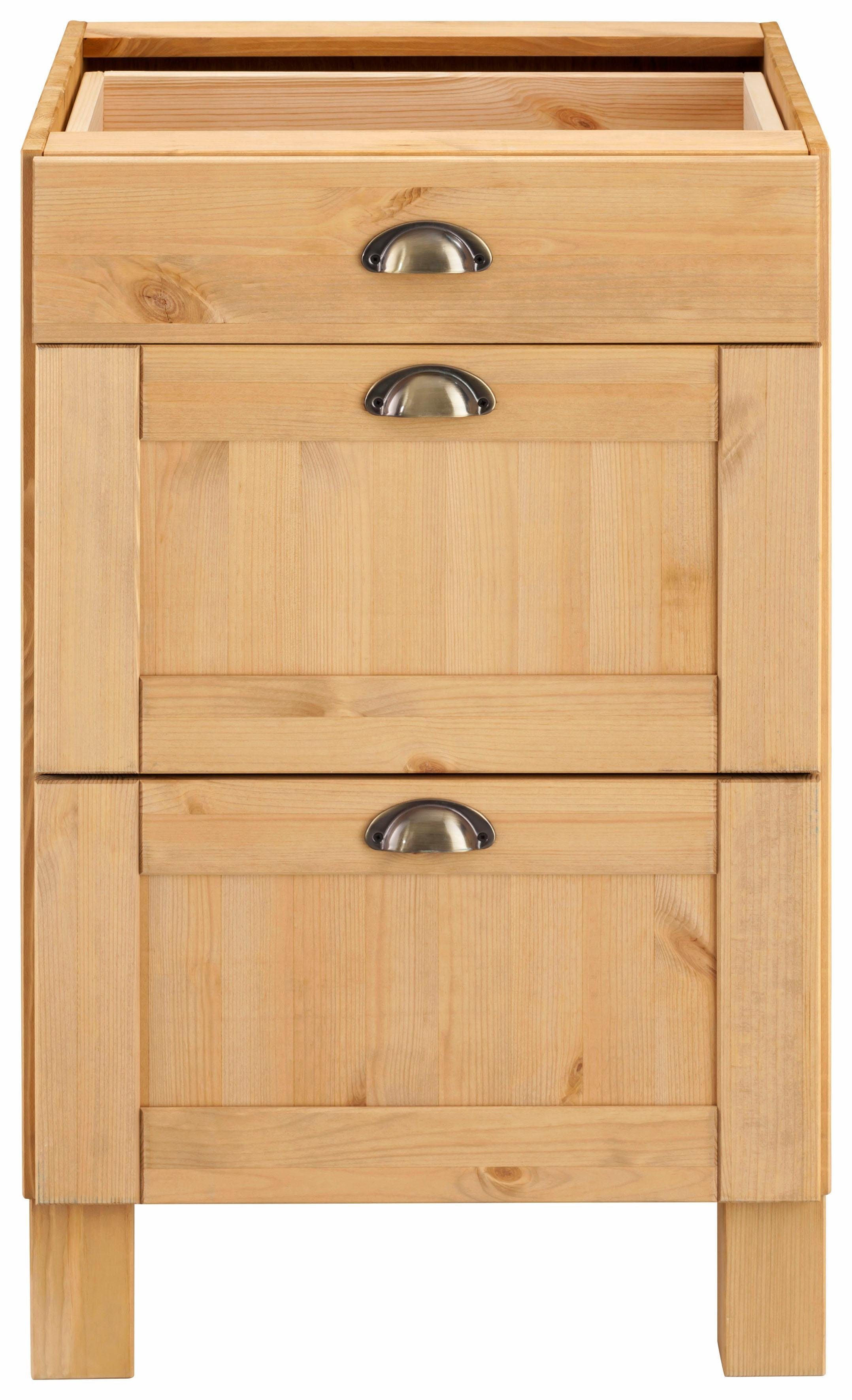 Home affaire Unterschrank "Oslo", 50 cm breit, ohne Arbeitsplatte, 3 Schubl günstig online kaufen