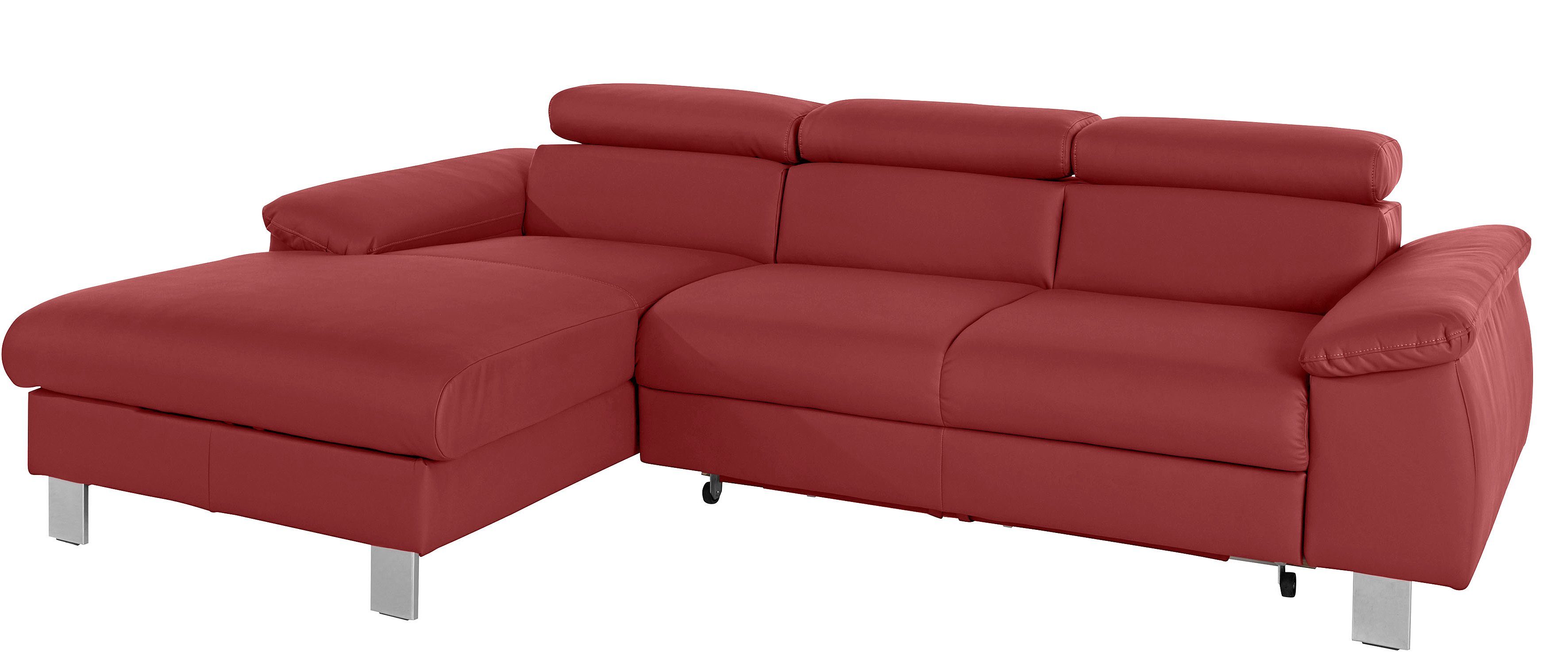COTTA Ecksofa Komaris L-Form mit Kopfteilverstellung, günstig online kaufen