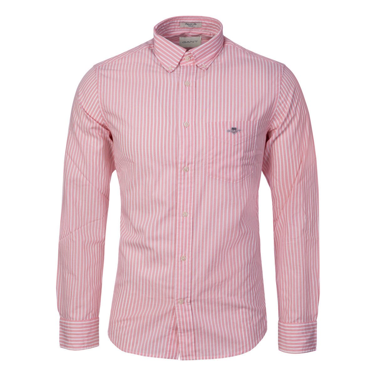 Gant Langarmhemd Reg Classic Poplin Stripe Herren Klamotte, Dress, Business, Freizeithemd, Anzug