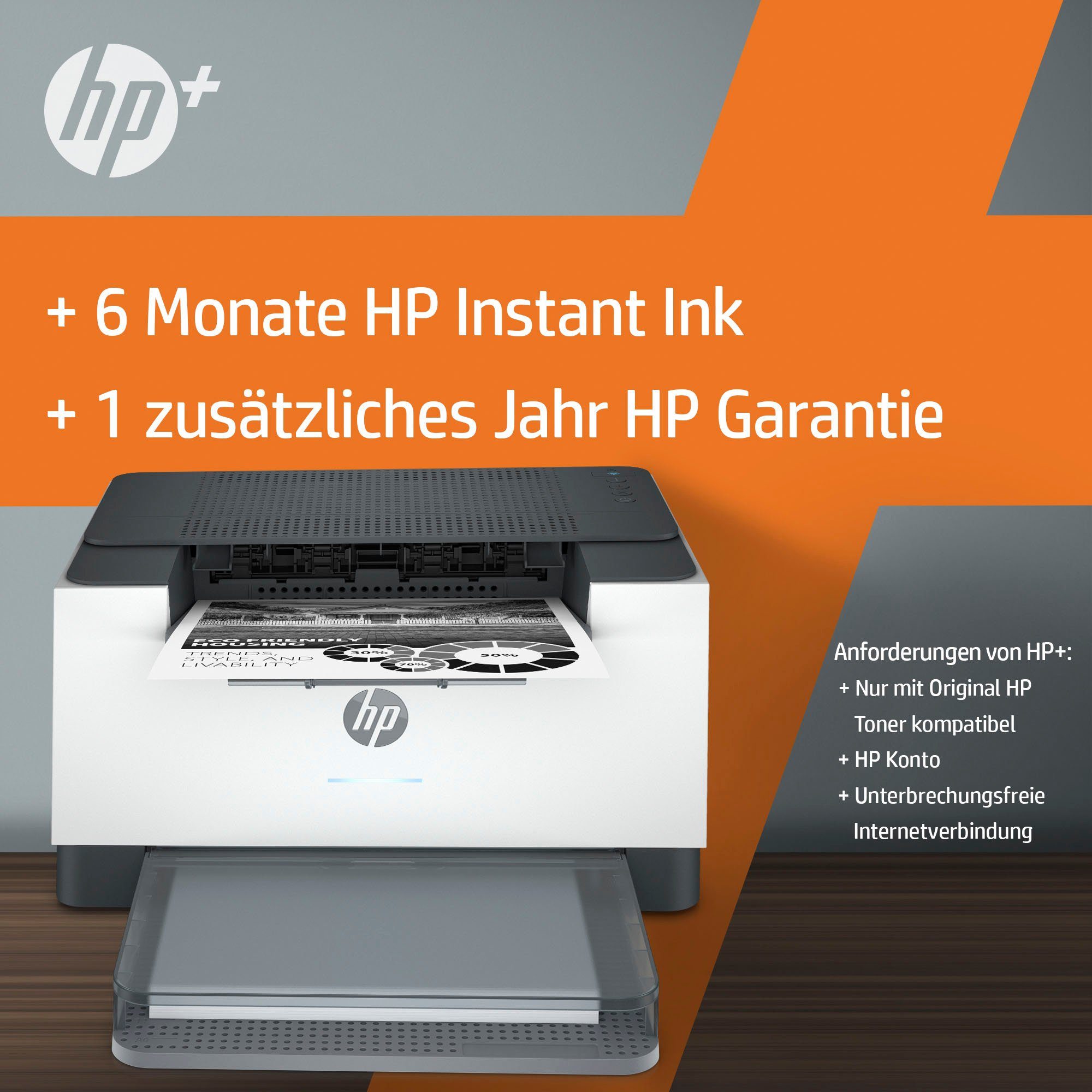 (Bluetooth, kompatibel) (Wi-Fi), LaserJet Instant Laserdrucker, Ink (Ethernet), LAN HP WLAN HP+ M209dwe