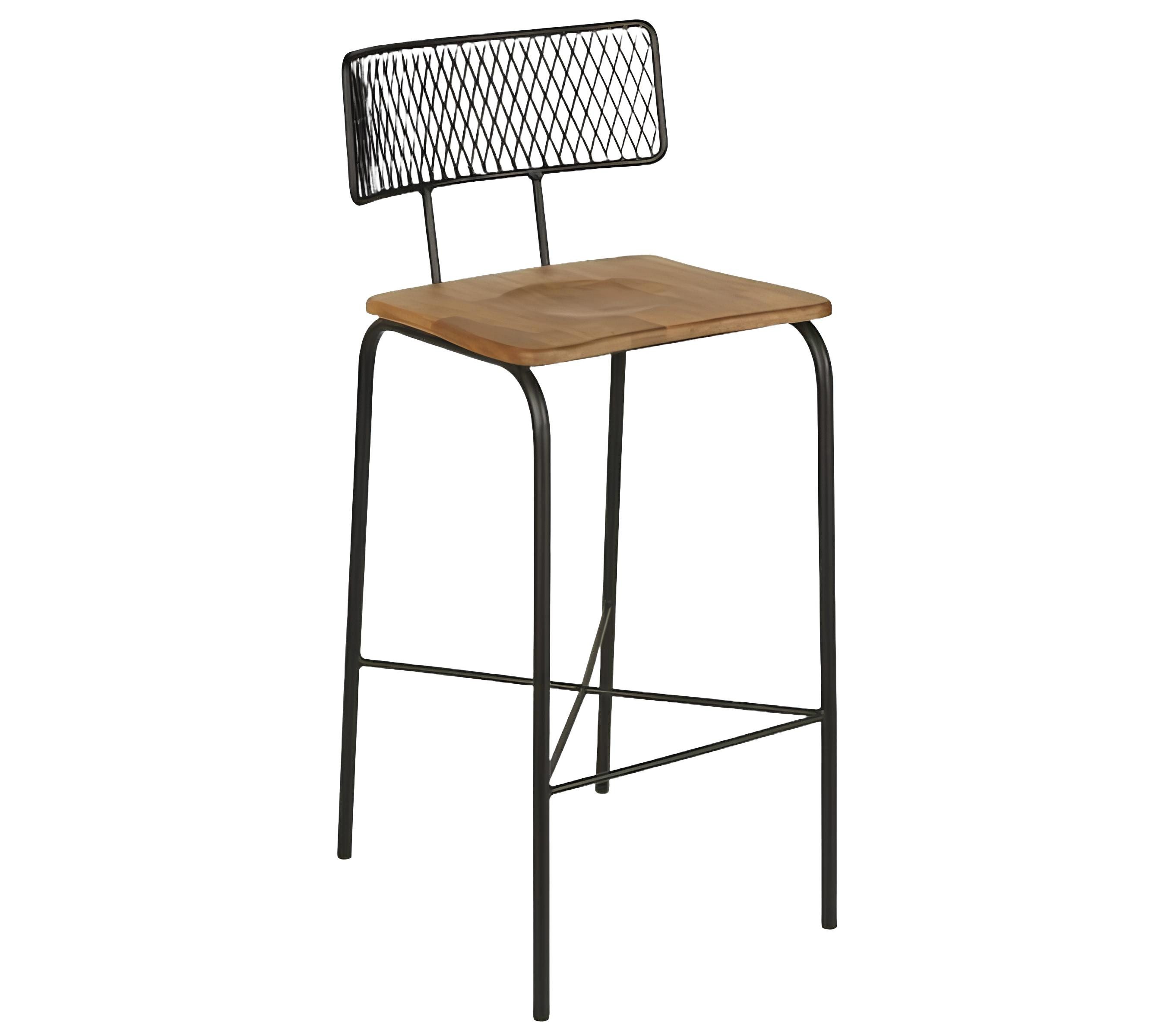 Barhocker Barhocker Tresenhocker Barstuhl Tresestuhl Stuhl mit Rücklehne Metall