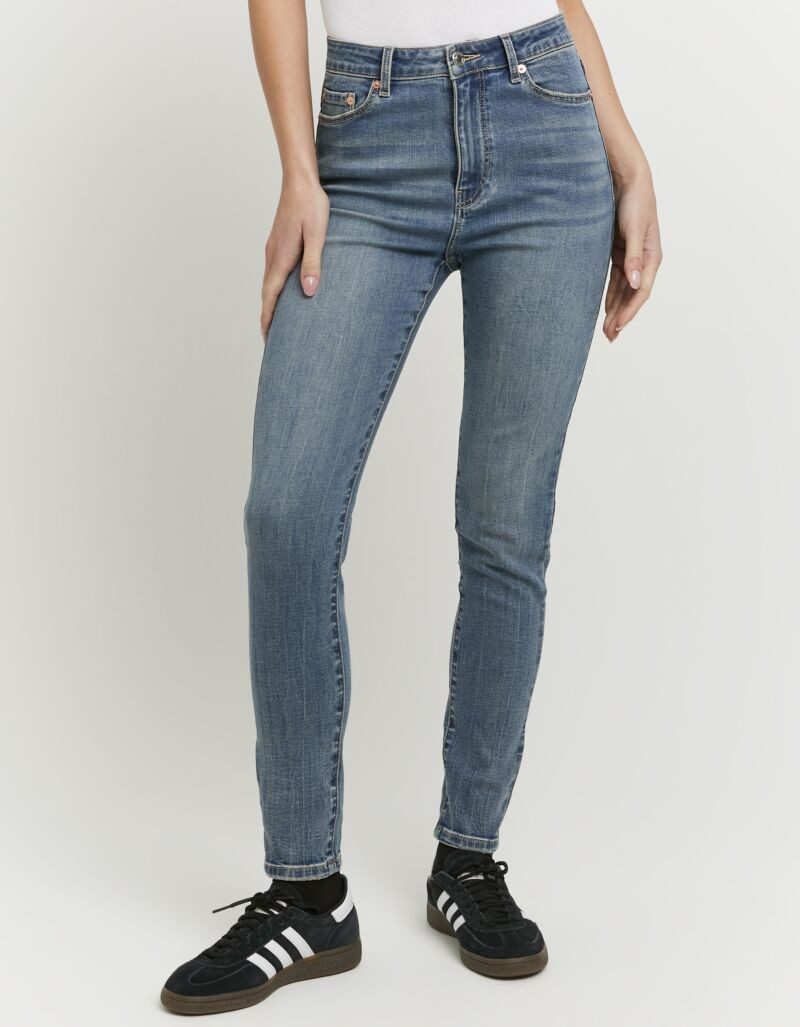 Tally Weijl High-waist-Jeans SPADESMART2 mit engem Beinverlauf und hoher Leibhöhe