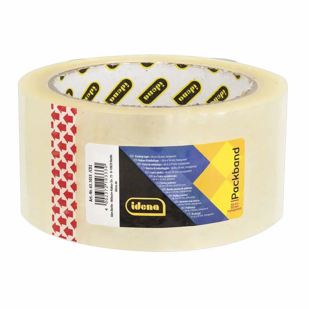 Idena Paket-Klebeband Idena Packband geräuscharm transparent 5cmx66m