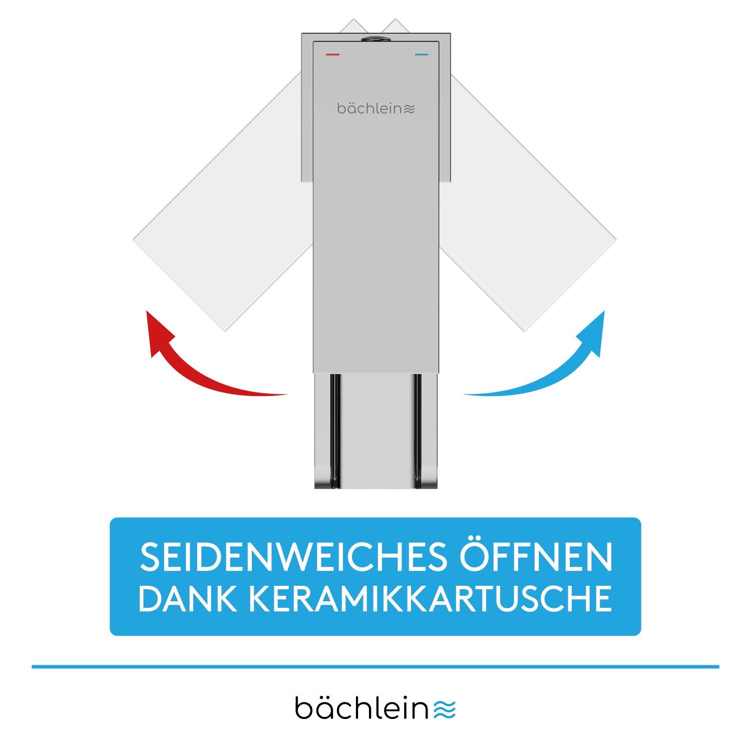 Bächlein Badarmatur Sotira - Bachlauf hoch - Wasserhahn, Waschbecken Armatur