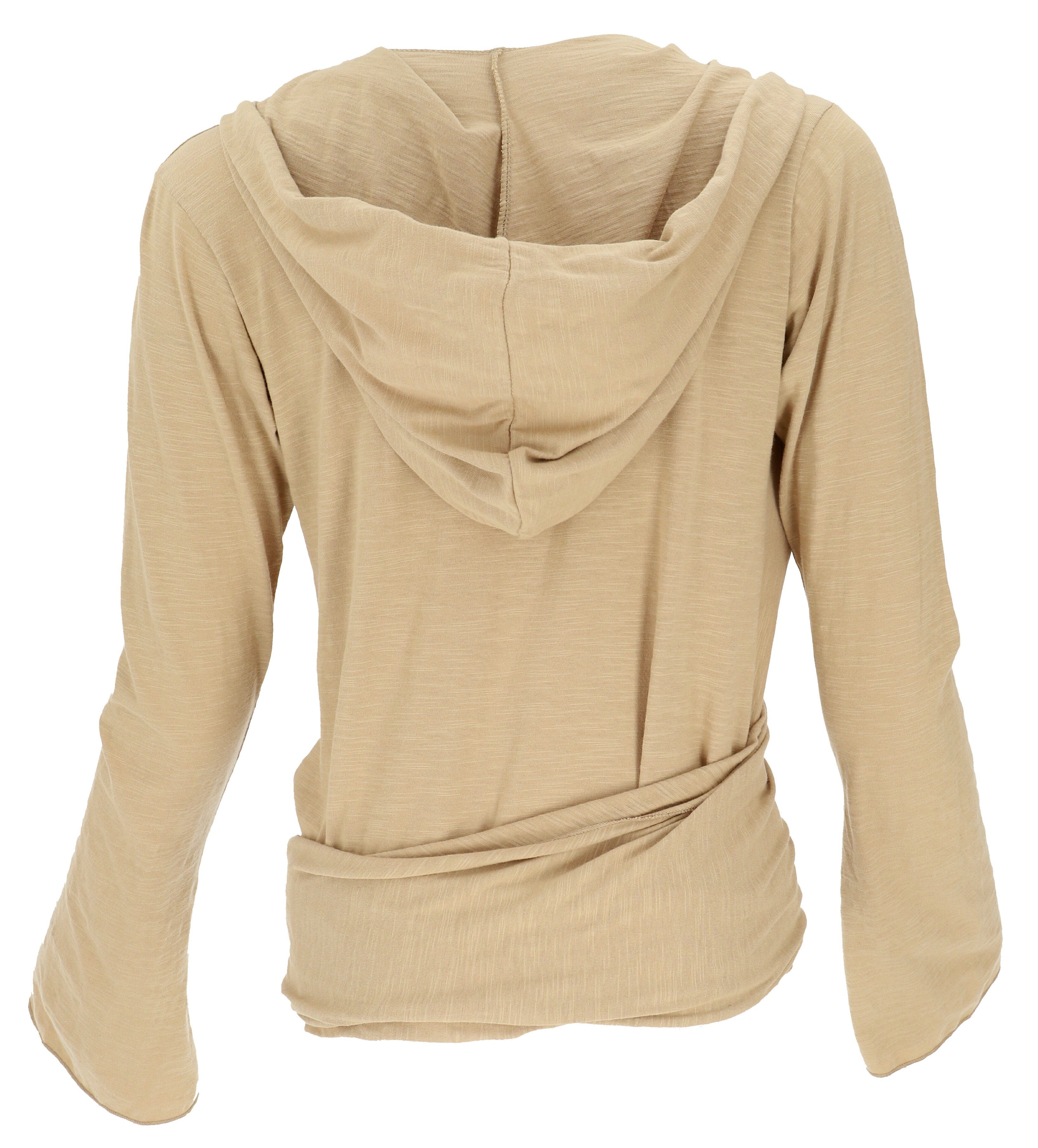 Guru-Shop Longsleeve Wickelshirt, Yogashirt, Langarmshirt mit.. alternative Bekleidung – Bild 4 von 5