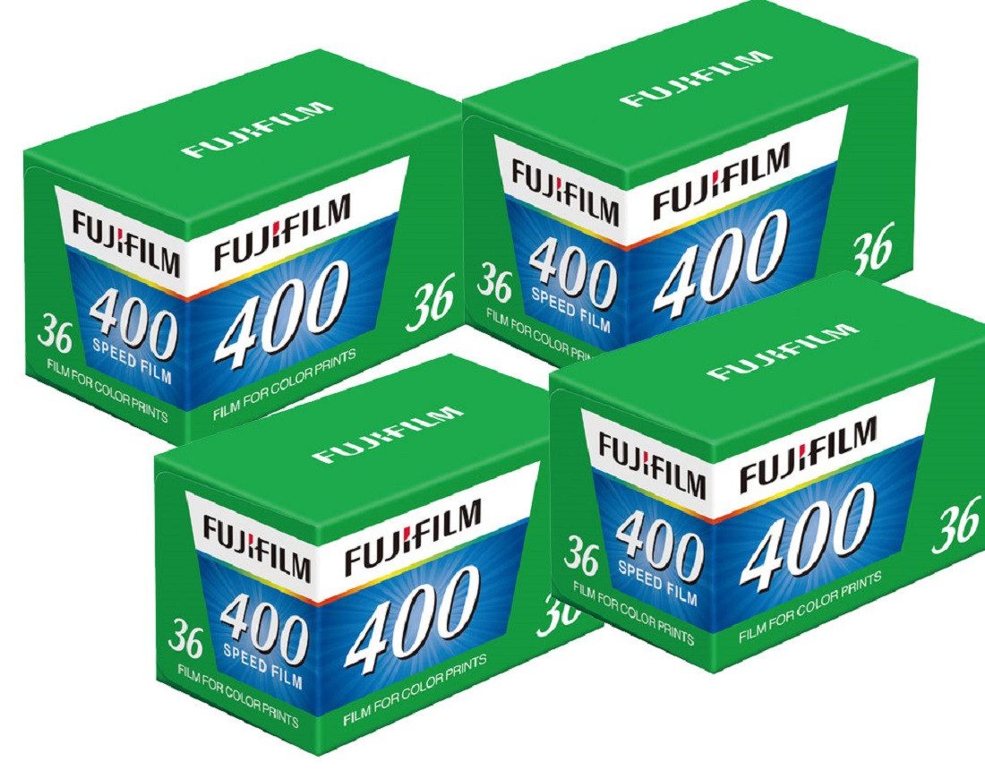 FUJIFILM Farbnegativfilm 4x Fuji Speed Film 400-36 Film (Farbe, 4er Pack), 144