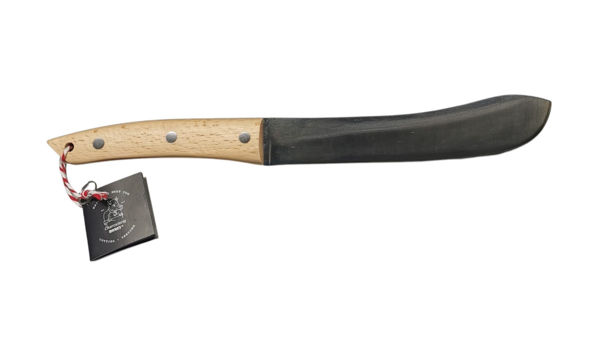 Homey`s Kochmesser Homey´s Charcuterie Fleischmesser 18,5 cm mit Buchenholzgriff