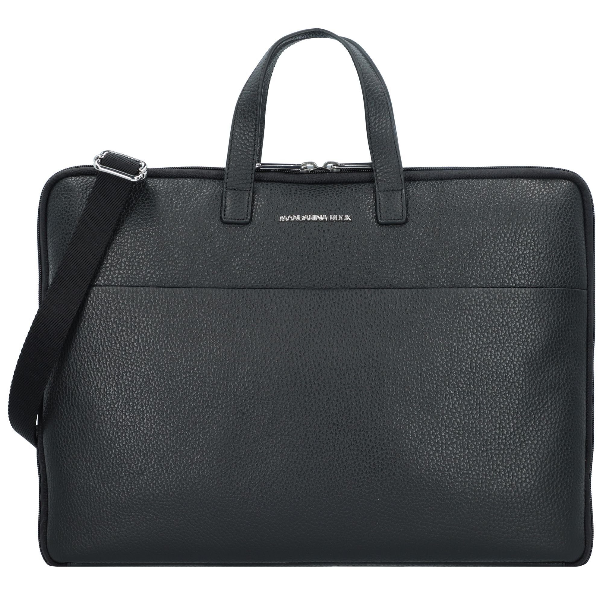 Mandarina Duck Aktentasche Mellow, Nero Leder