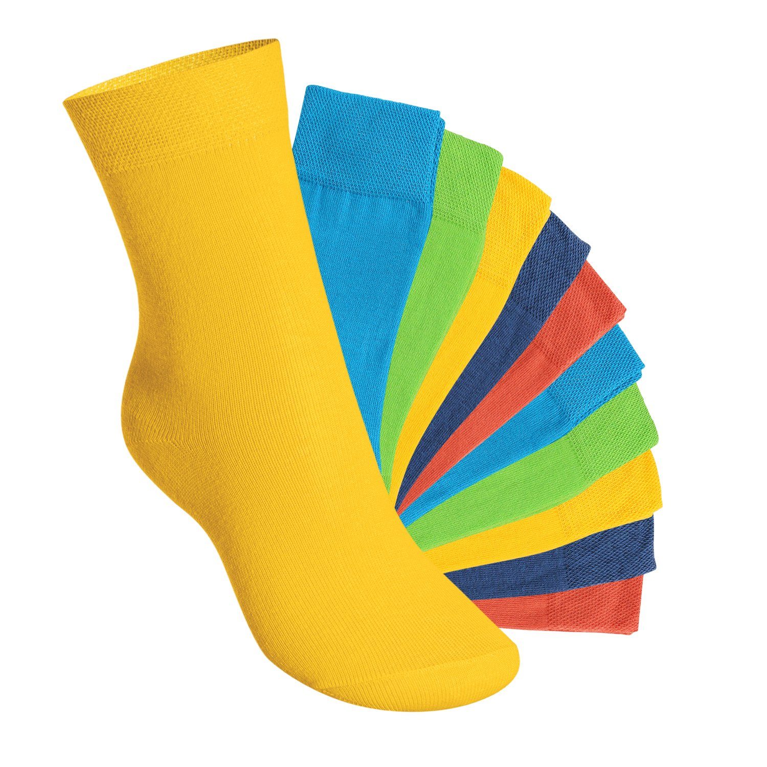 Footstar Basicsocken Everyday! Kinder Socken (10 Paar) für Jungen & Mädchen Trendfarben