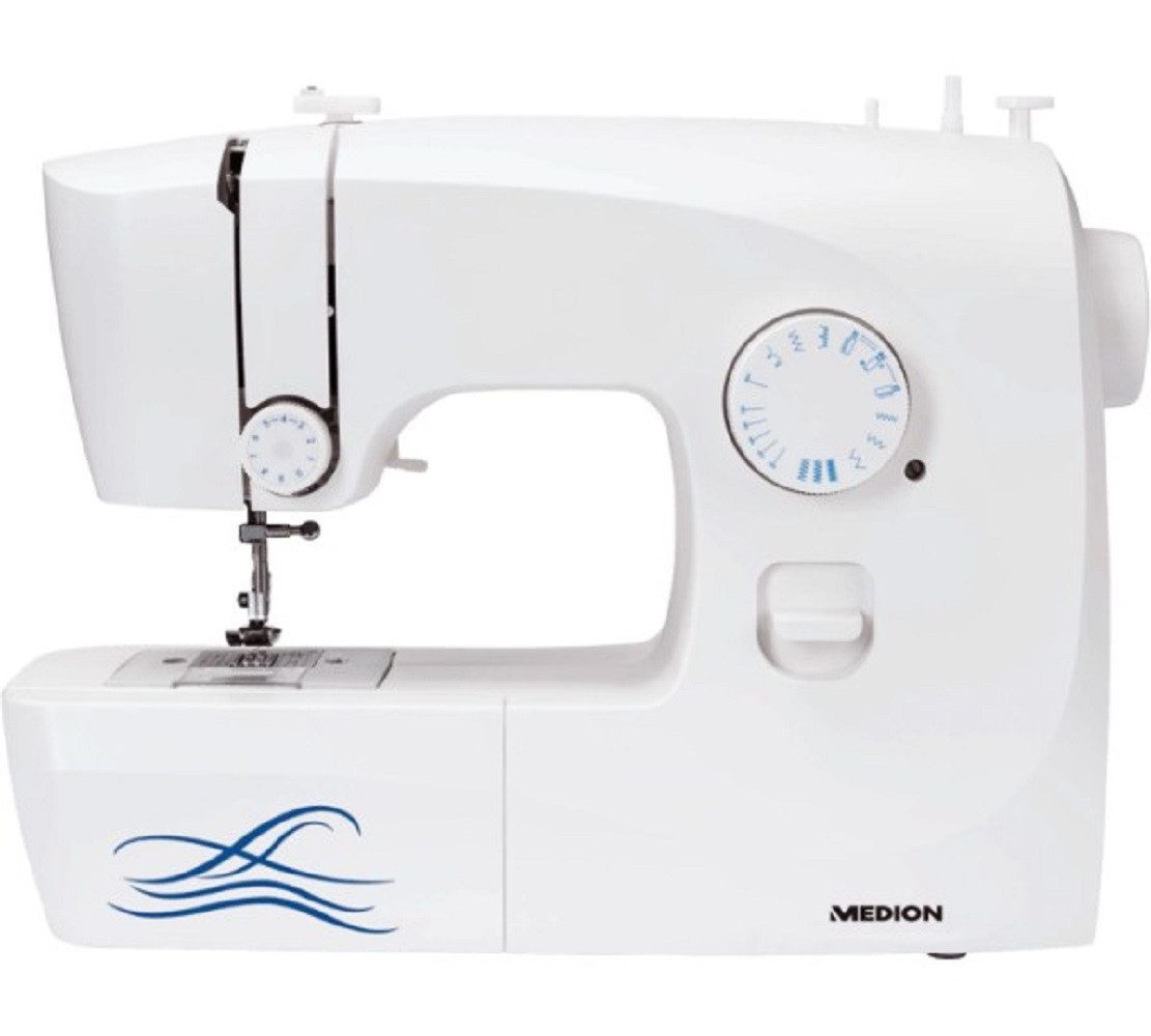 Medion® Freiarm-Nähmaschine Medion MD18005 Freiarm Nähmaschine, Nählicht 4 stufiges Knopfloch