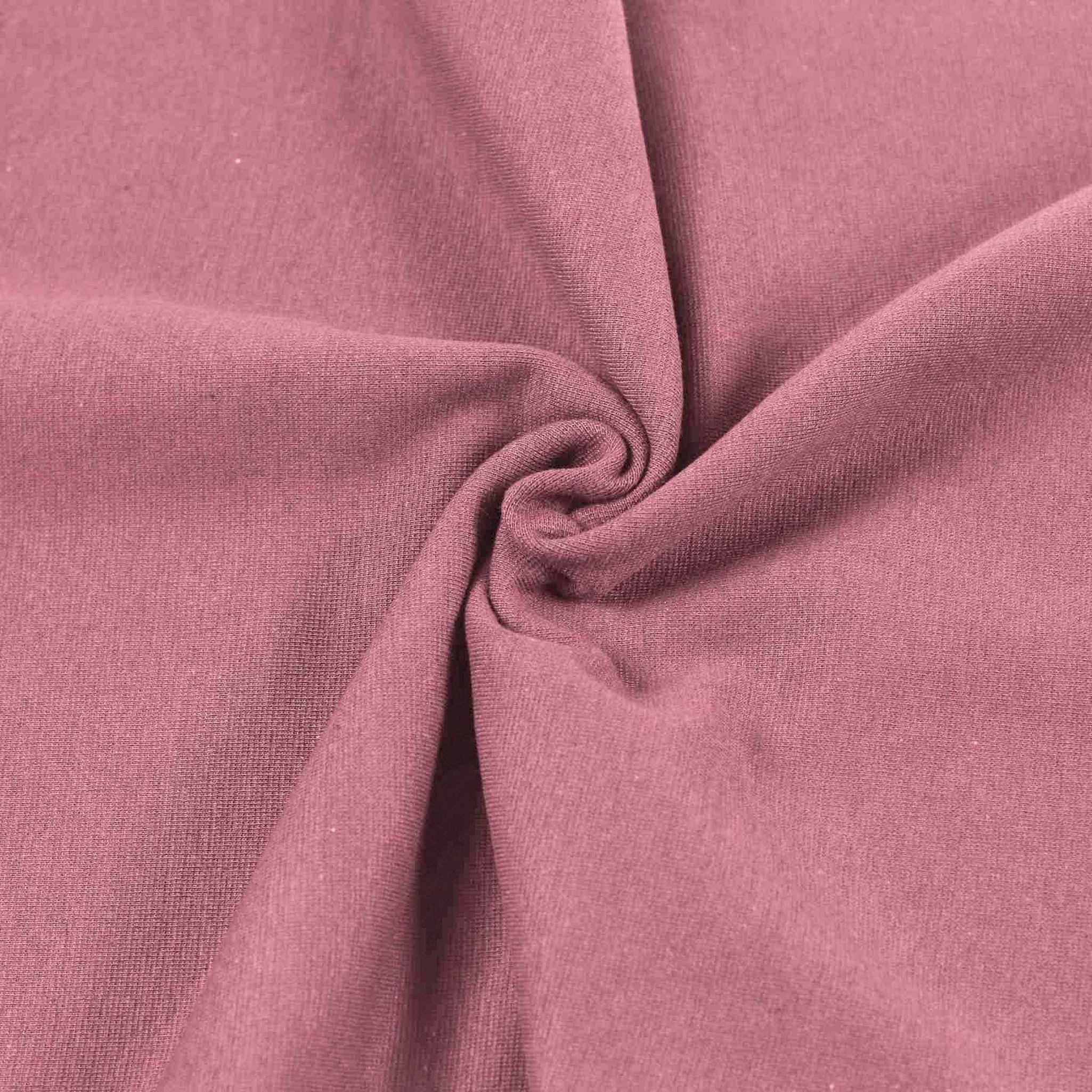 maDDma Stoff 1m Bündchenstoff Schlauchware 35(70)cm breit Meterware Jersey, mauve