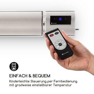 blumfeldt Terrassenstrahler CosmicBeam Plus, 2400 W, Infrarot Heizstrahler Terrasse Wand Terrassenheizstrahler IR Strahler