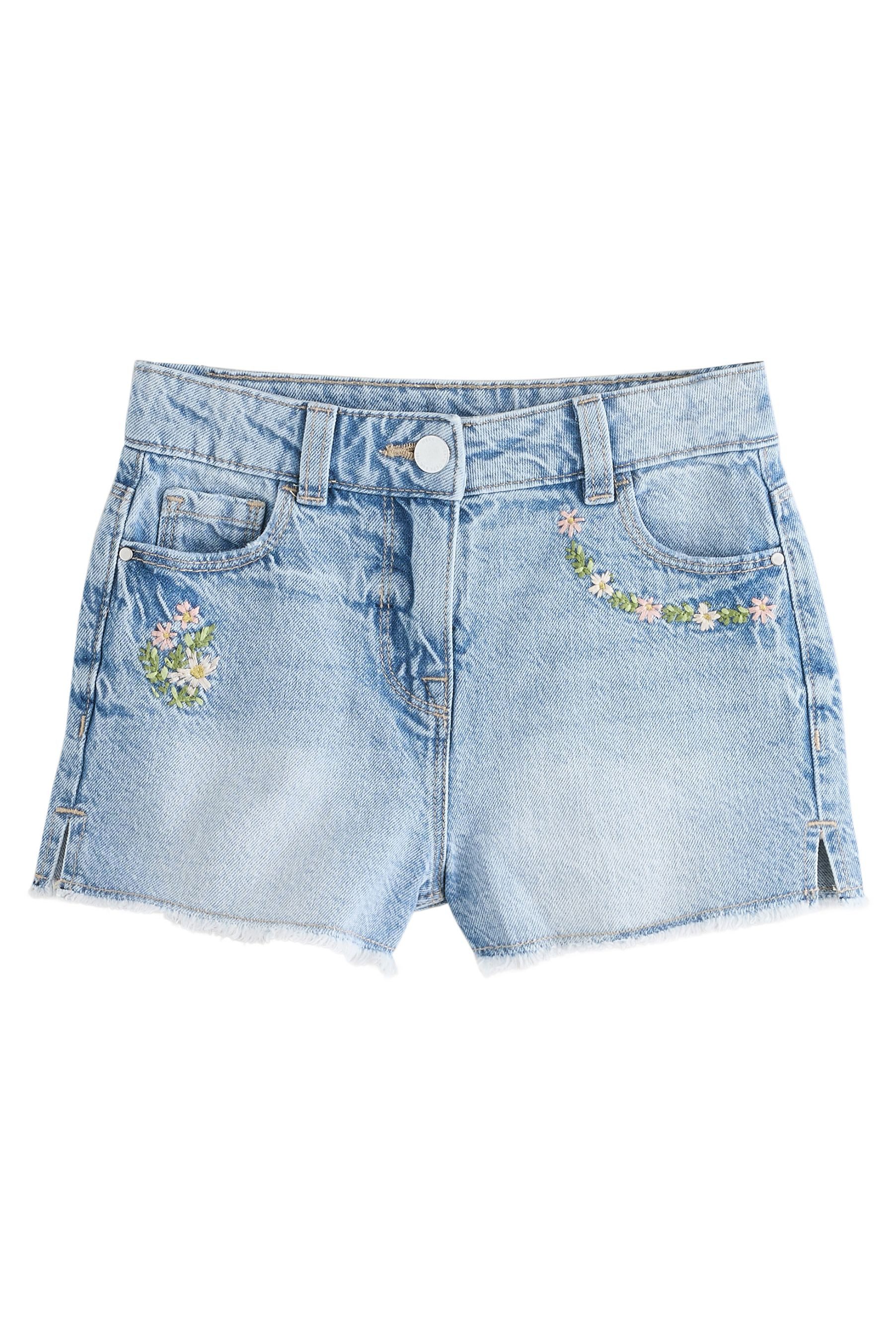 Shorts Shorts mit floralem Muster 100 % Baumwolle