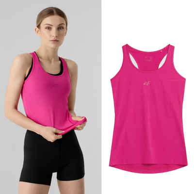 4F Kurzarmshirt 4F - Damen Fitness Tank Top Sportshirt, pink