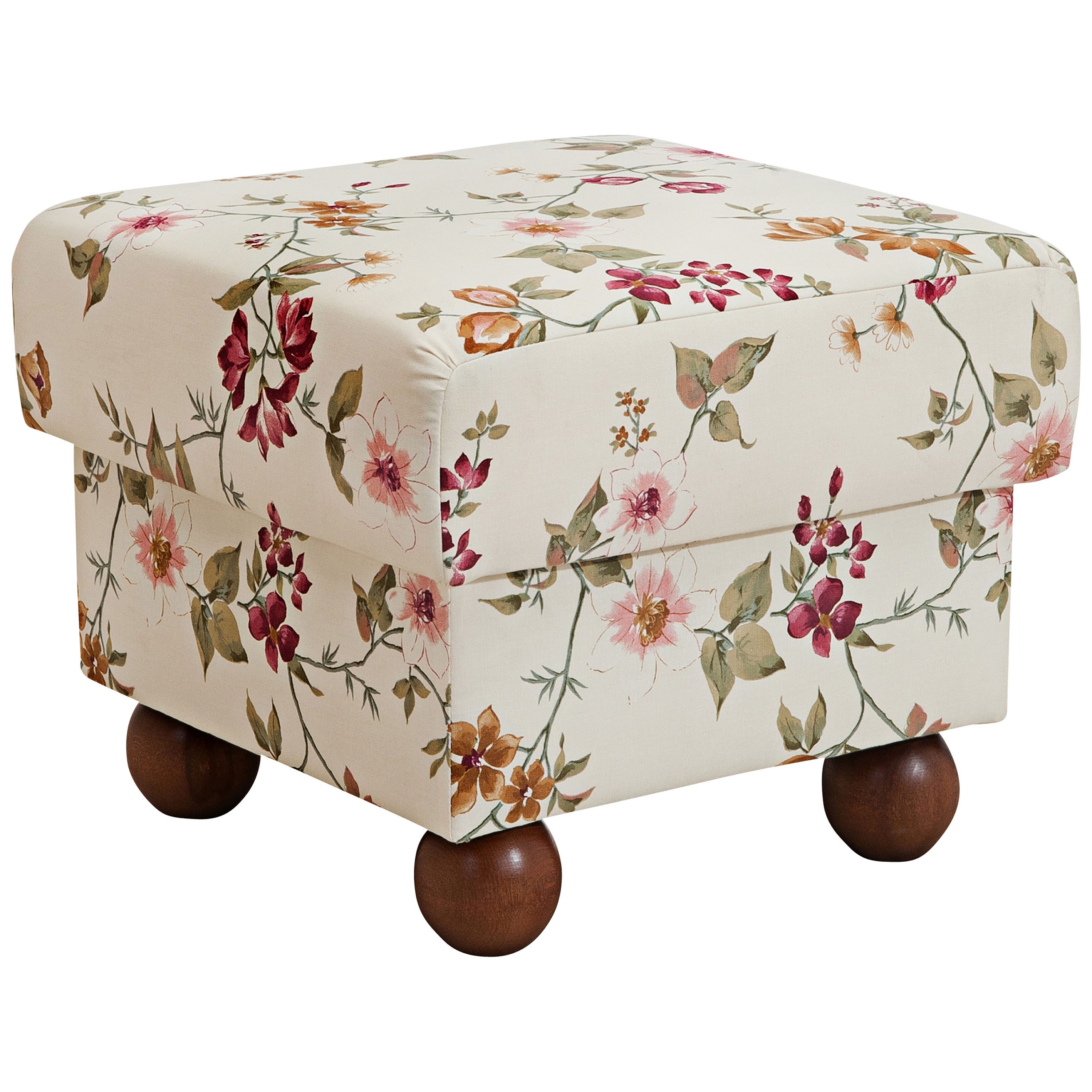 Max Winzer® Polsterhocker Monarch, im Landhausstil geblümt
