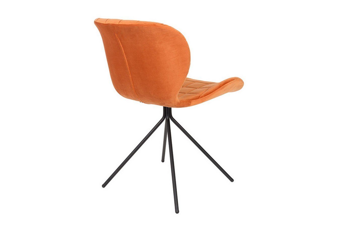Zuiver Stuhl Esszimmerstuhl OMG orange Samt