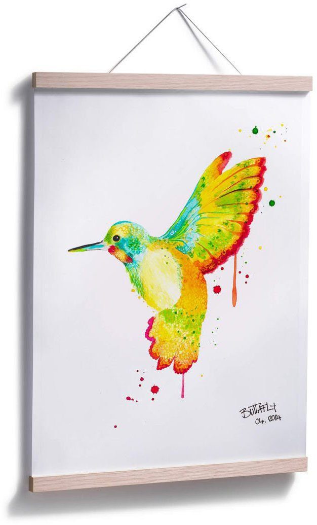 Vögel St), Kolibri, Poster, Wall-Art Wandposter Poster Wandbild, (1 Bild,