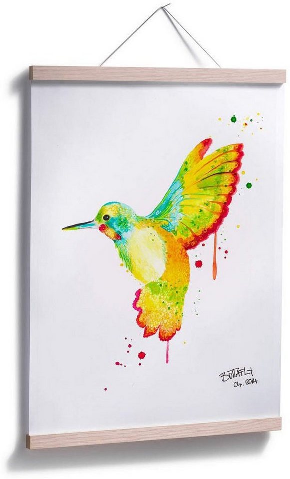 Wandposter Vögel Poster, Wandbild, St), (1 Kolibri, Wall-Art Poster Bild,