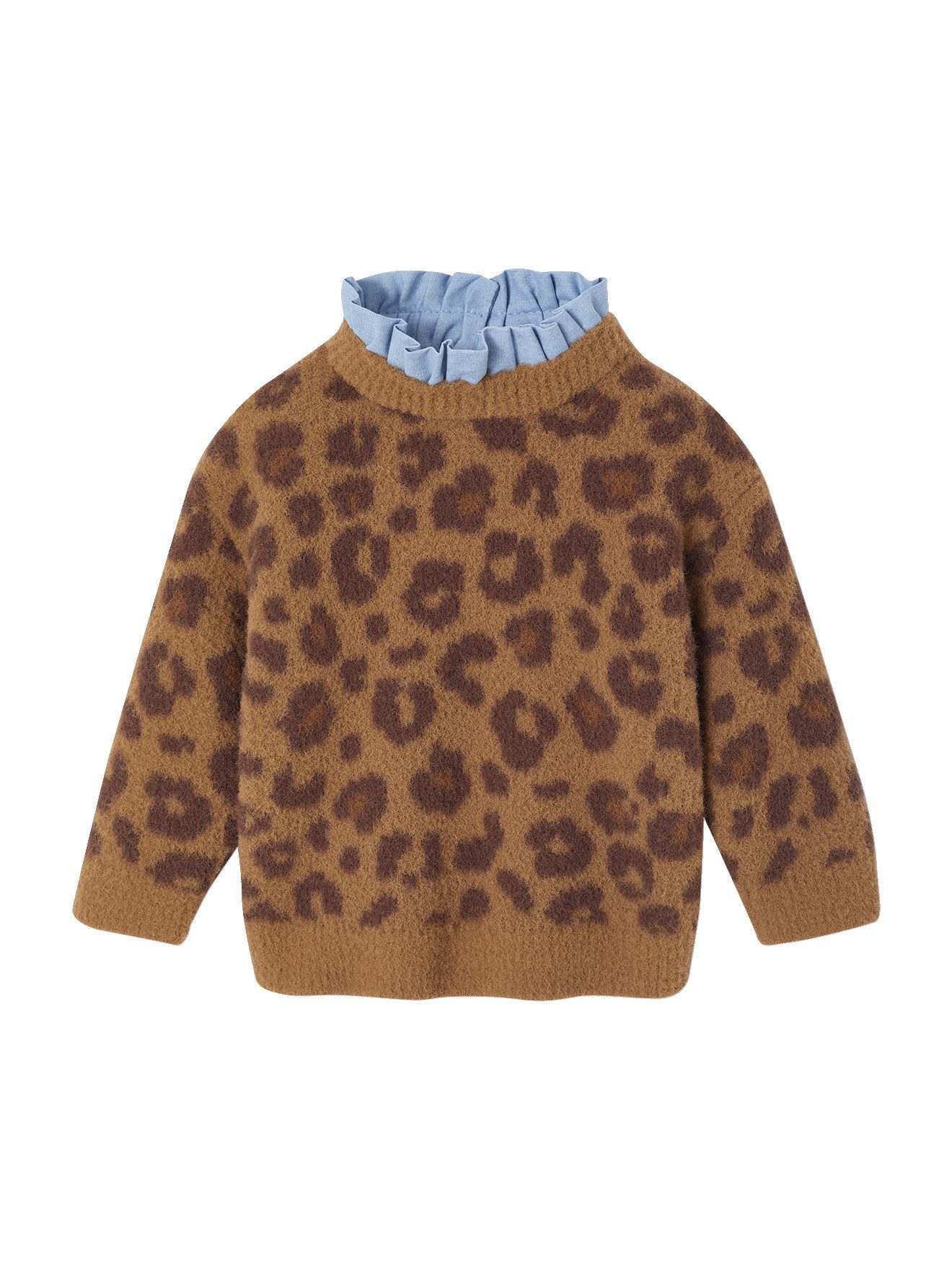 vertbaudet Pullunder Baby Pullover LEOPARD Familien-Capsule
