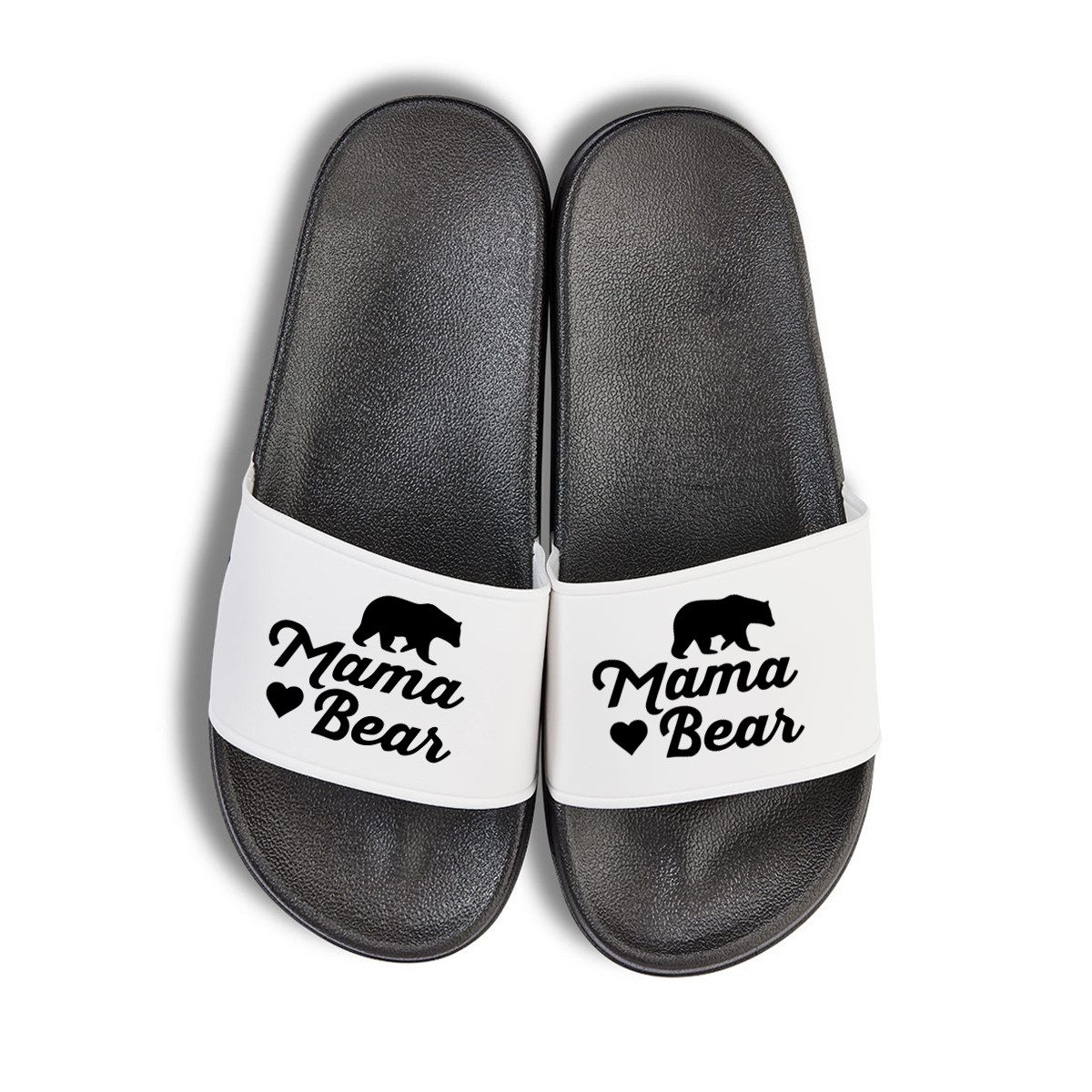 Youth Designz Papa Bear + Mama Bear Unisex Badelatschen Flip Flops Badeschuh mit lustigen Logo für Herren