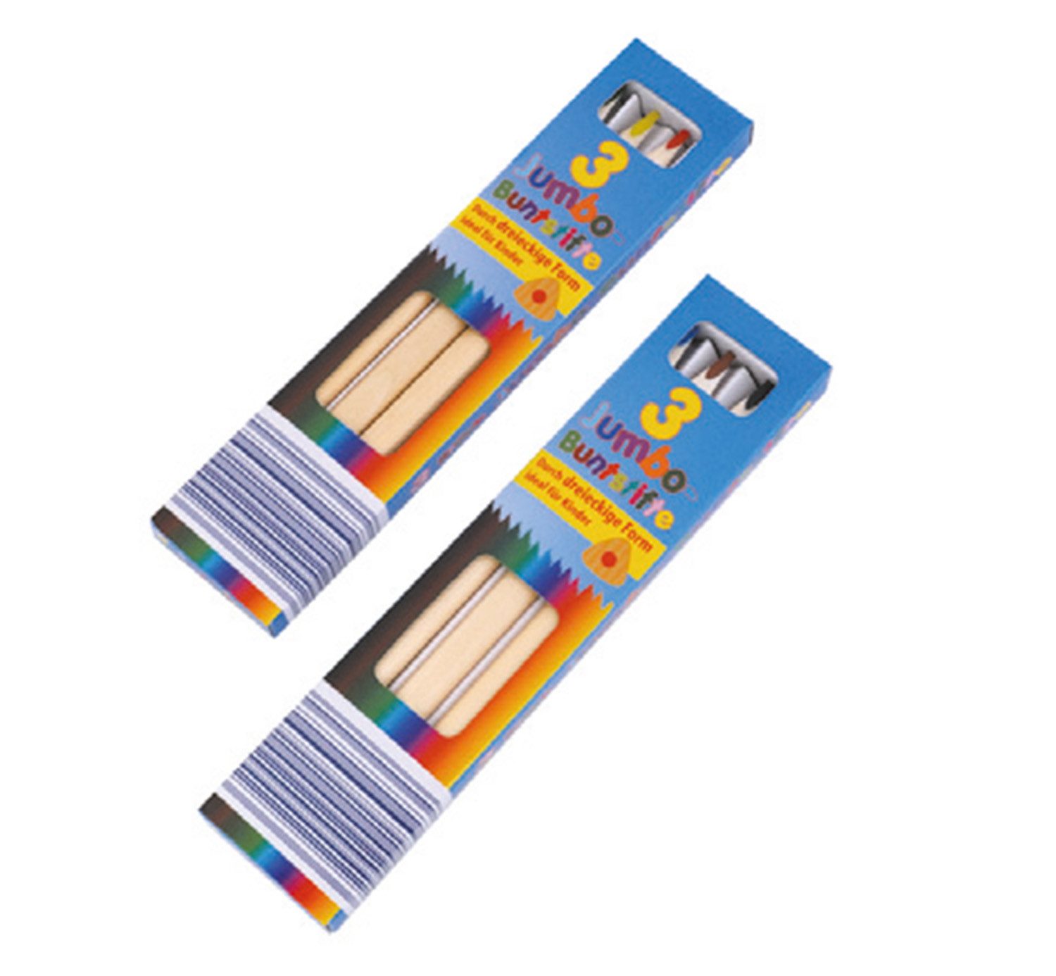 Kugelschreiber Jumbo-Dreiecksbuntstifte 3er Pack
