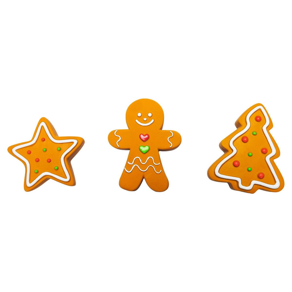 Beeztees Tierquietschie Hundespielzeug Weihnachtslebkuchen aus Latex