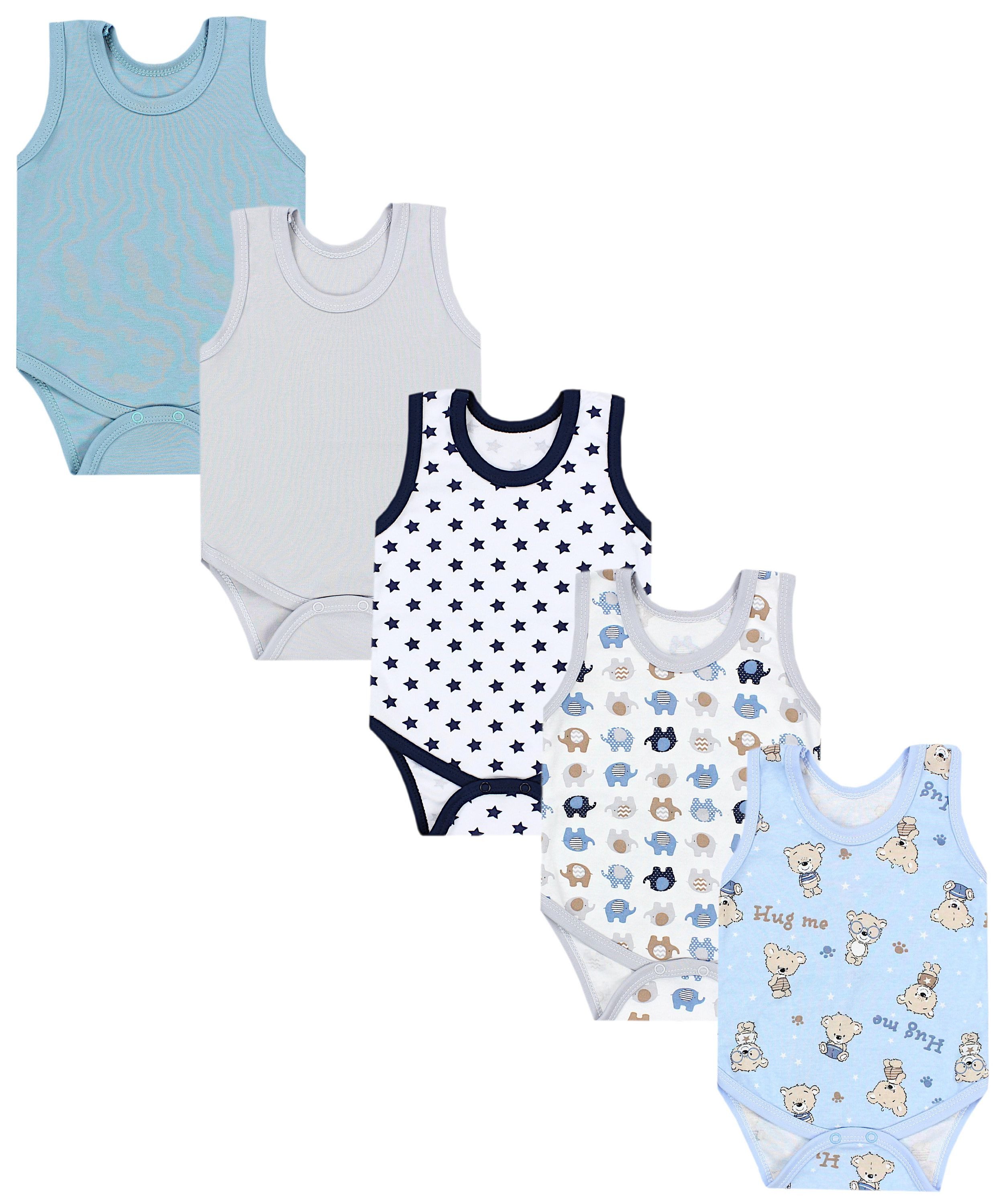 Body TupTam Baby Jungen Achselbody in Unifarben 5er Pack