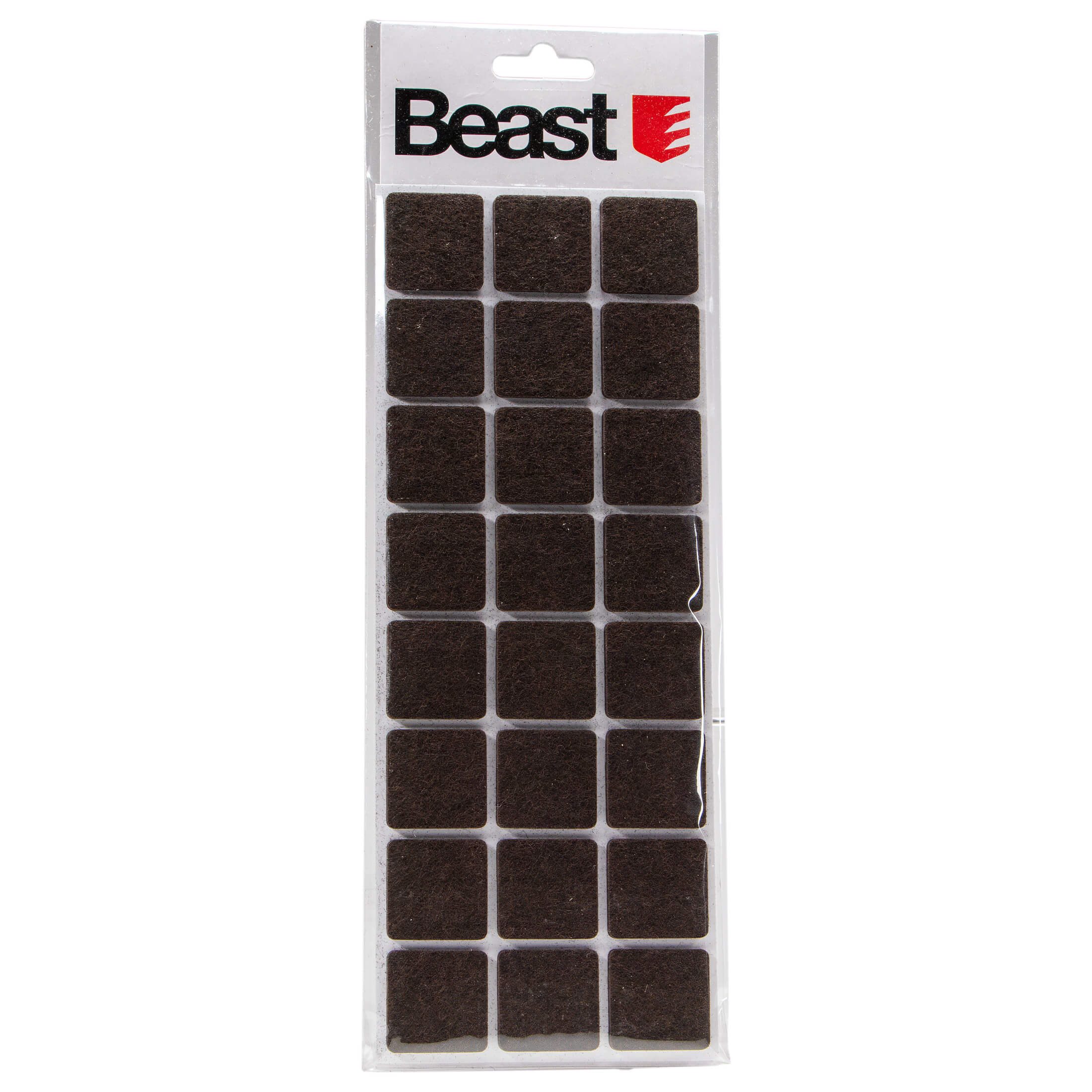 Beast Möbelfuß 24 selbstklebende Filzgleiter 28x28mm schwarz Möbelgleiter Satz, (24-St), selbstklebend