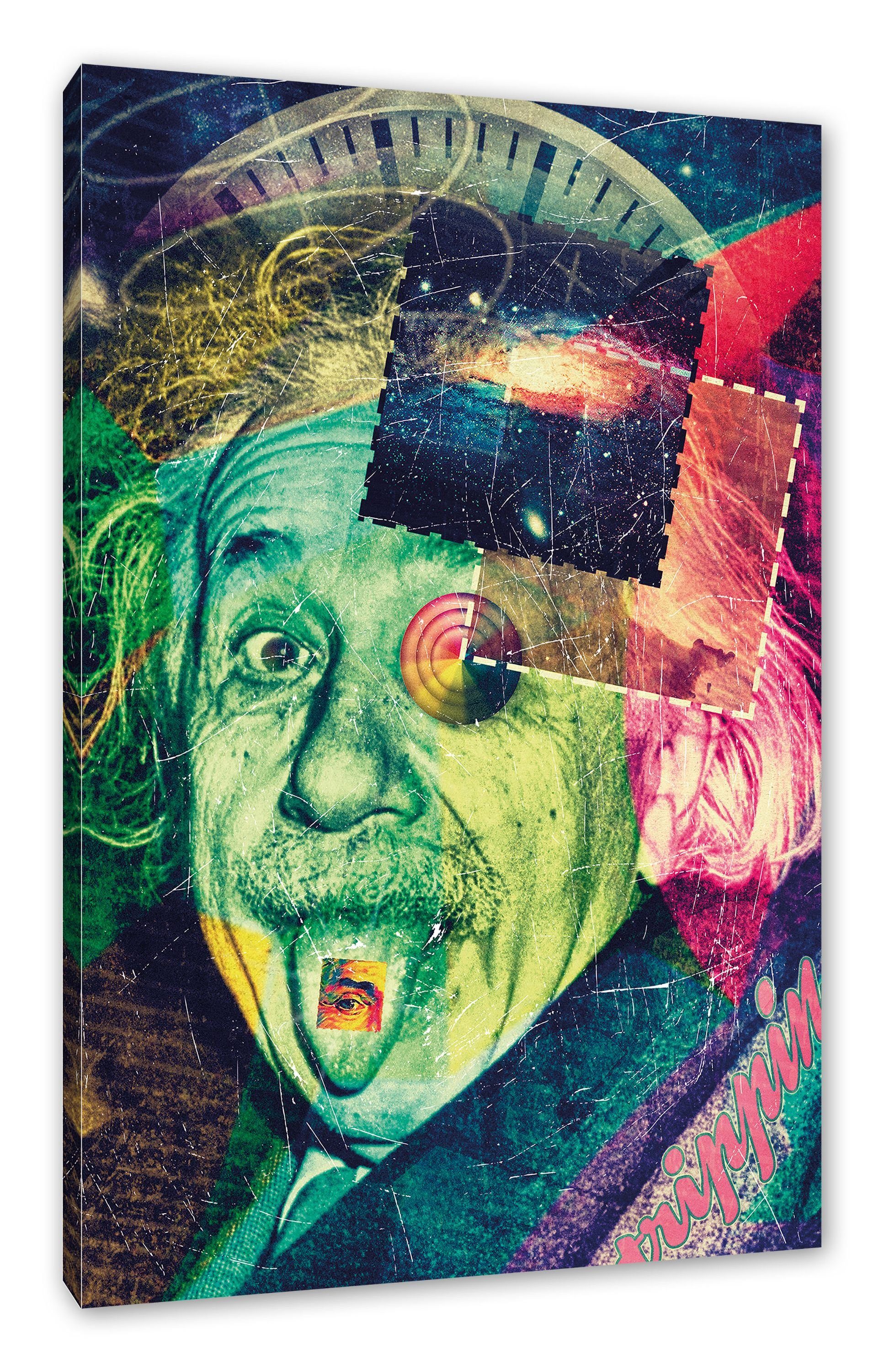 Pixxprint Leinwandbild Einsteins secret, Einsteins secret (1 St), Leinwandbild fertig bespannt, inkl. Zackenaufhänger
