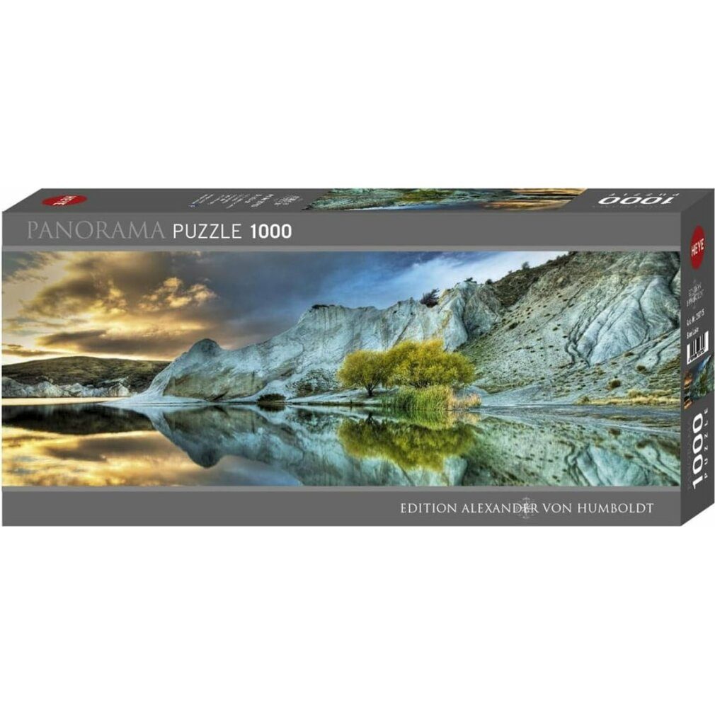 HEYE Puzzle 1000 Teile Panorama-Puzzle - Edition Humboldt: Blauer See, Puzzleteile