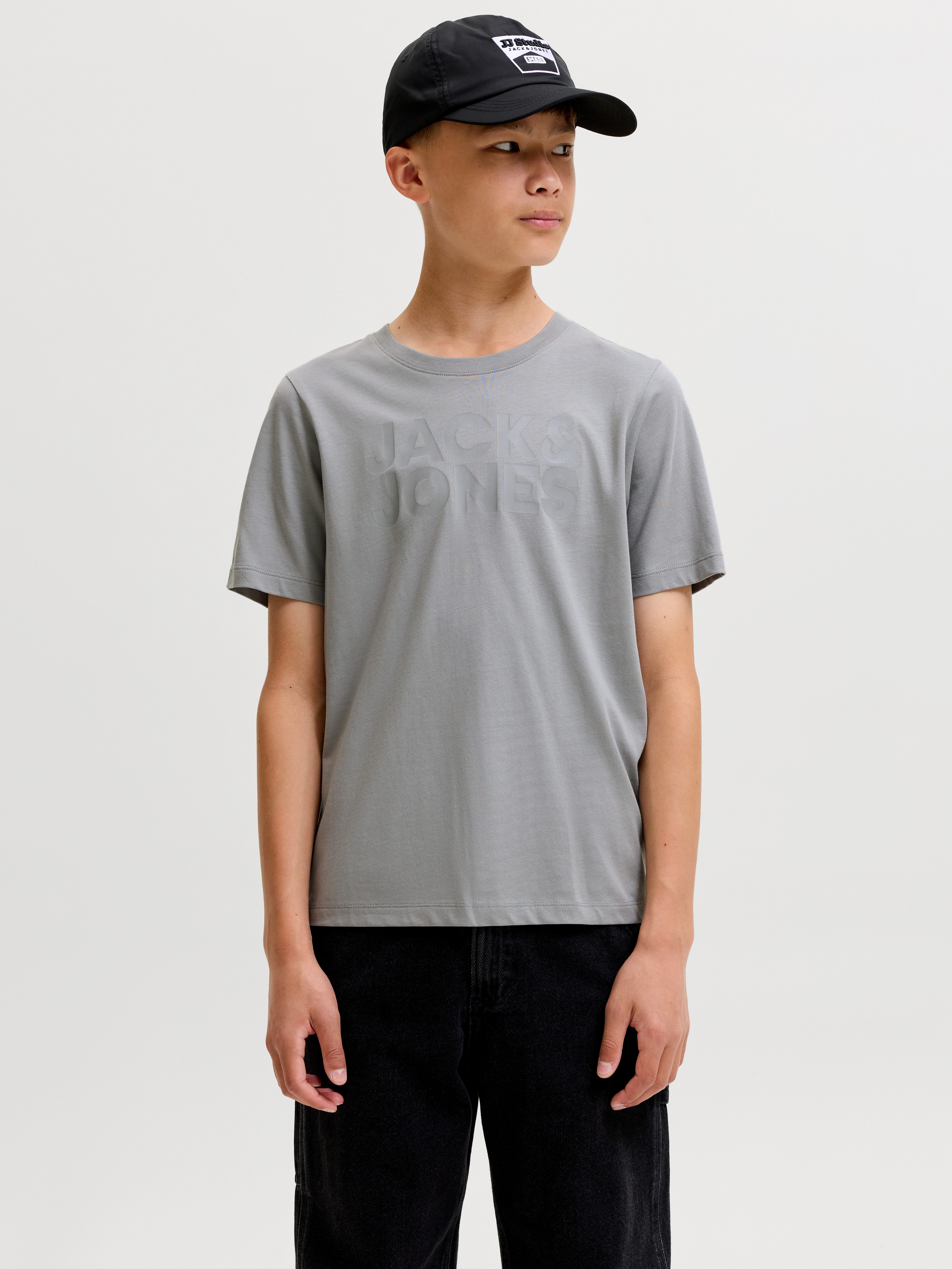 Jack & Jones Junior Rundhalsshirt JJECORP stylisch, atmungsaktiv, pflegeleicht bedruckt, casual, regular fit, Jersey, Rundhals
