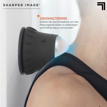 Sharper Image Massageball Kalte Ganzkörper Fitness-Massagekugel, mit Griff- und Saughalterung