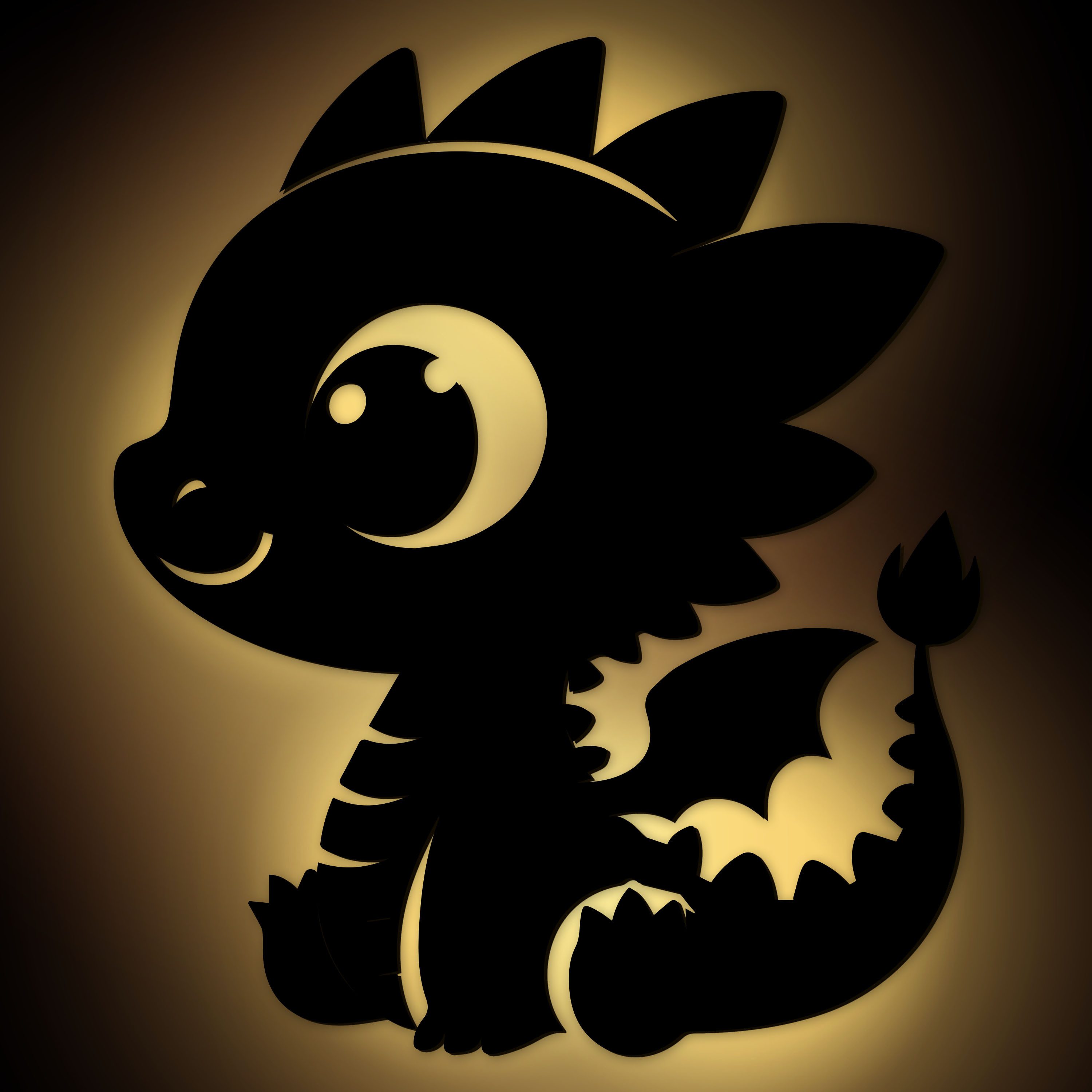 Namofactur LED Nachtlicht Kinder Drache Wanddeko DIY + LED Lampe, Holz Deko Beleuchtung Drache, Warmweiß - 2x Batterie CR2032, LED fest integriert, Warmweiß, RGB Farbwechsel, +gratis Edelstahl Halter, Lichterkette RGB Farbwechsel, Fernbedienung