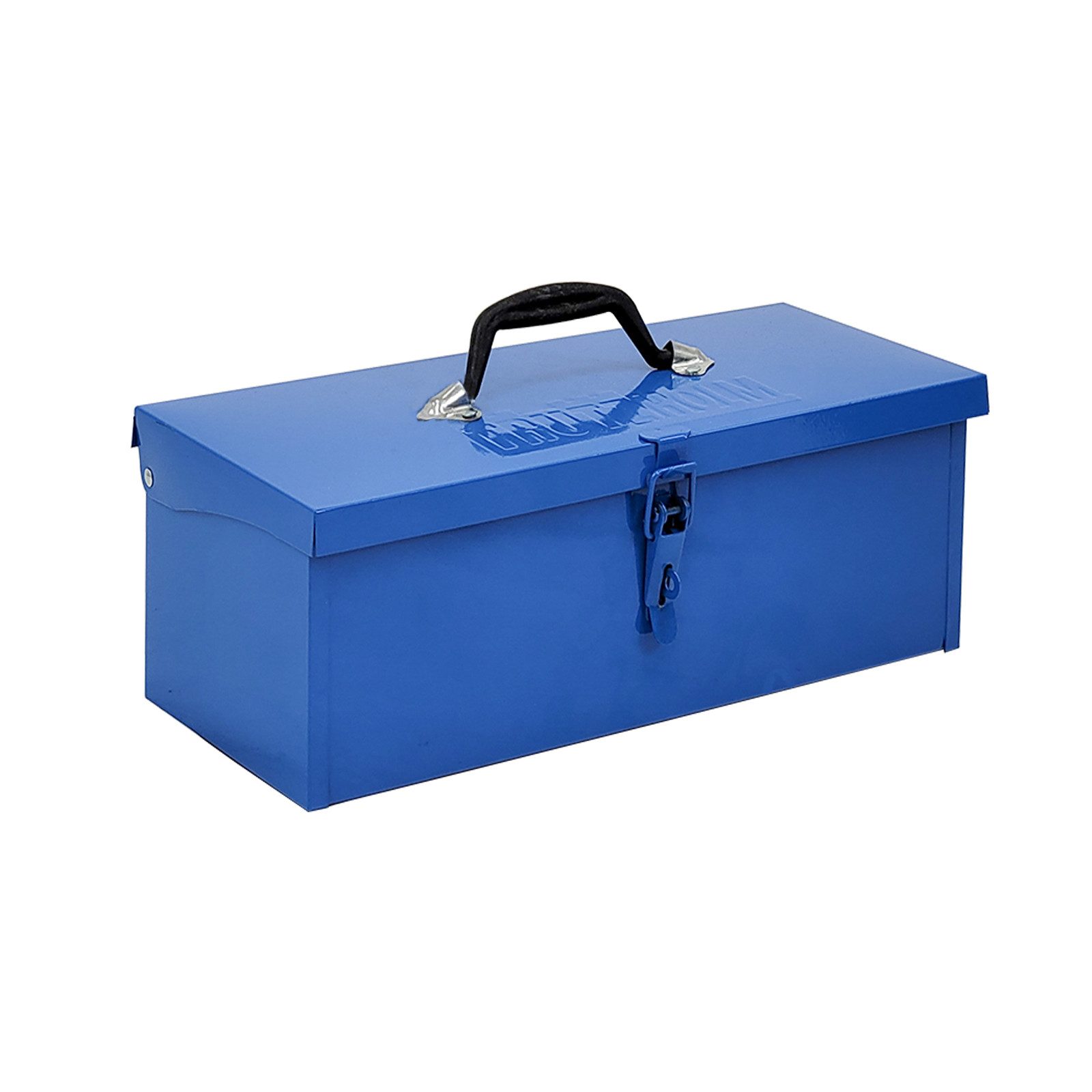 TRUTZHOLM Werkzeugkoffer Werkzeugkiste 38x16x12,5cm verschließbares Fach klappbarer Tragegriff (1-teilig), klappbar,leer,blau,ca.7,5L