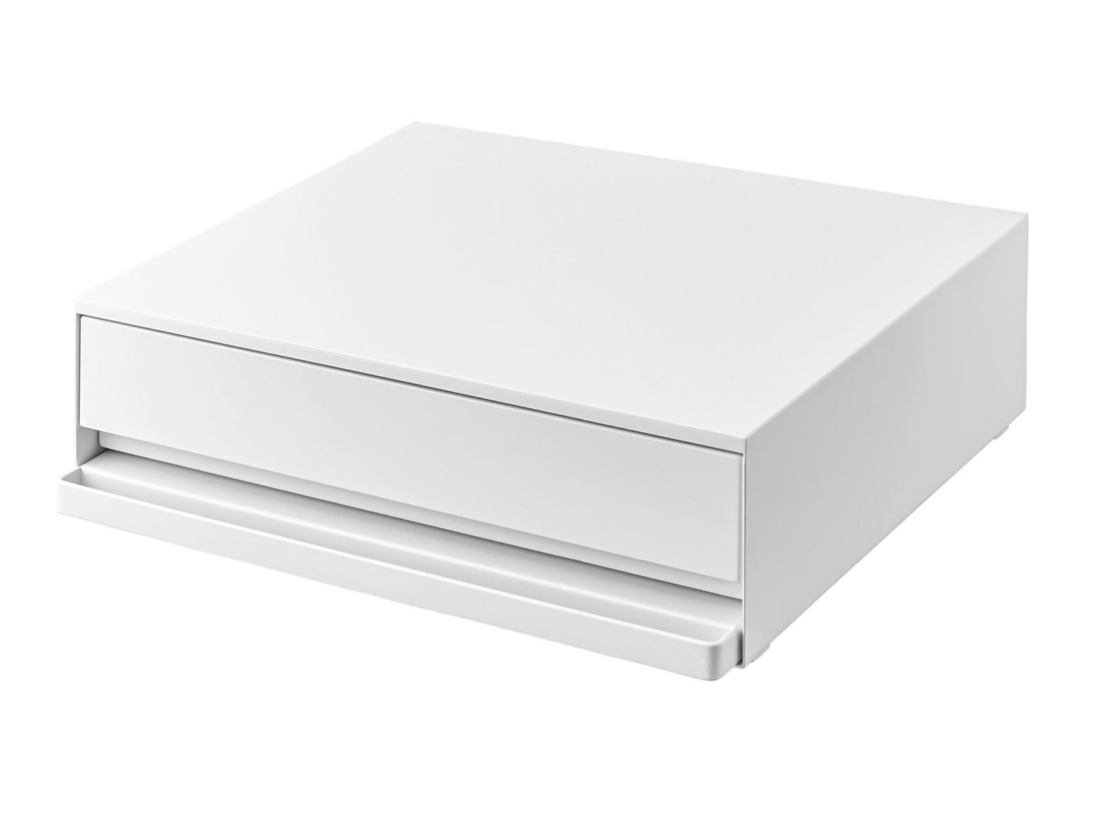 Yamazaki Küchenregal Tower Ausziehtablett und Schublade für die Arbeitsplatte Metall, platzsparend, für mehr Stauraum in der kleinen Küche