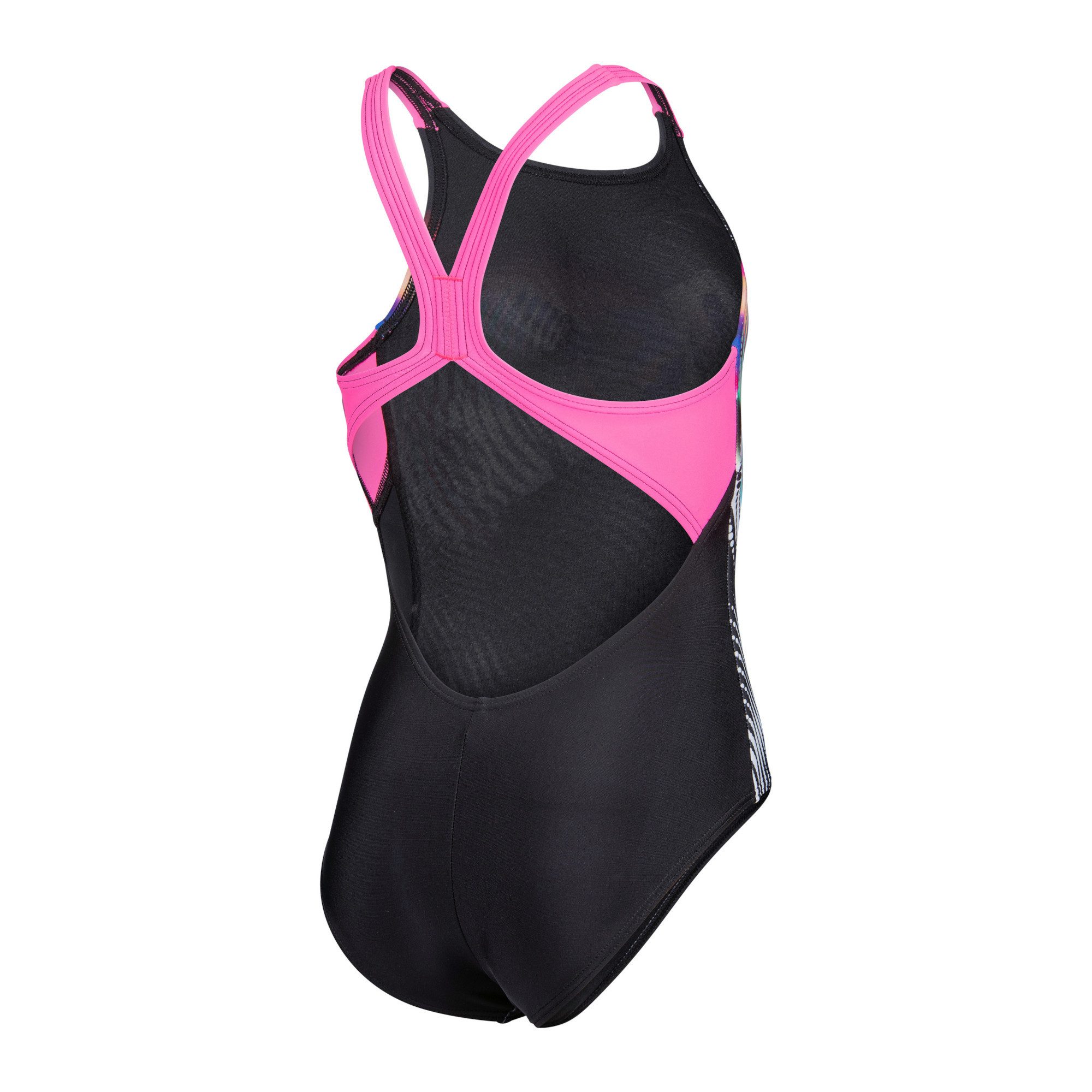 Arena Badeanzug Arena Mädchen Badeanzug Lit Logo Swimsuit V Back 010690 – Bild 4 von 5