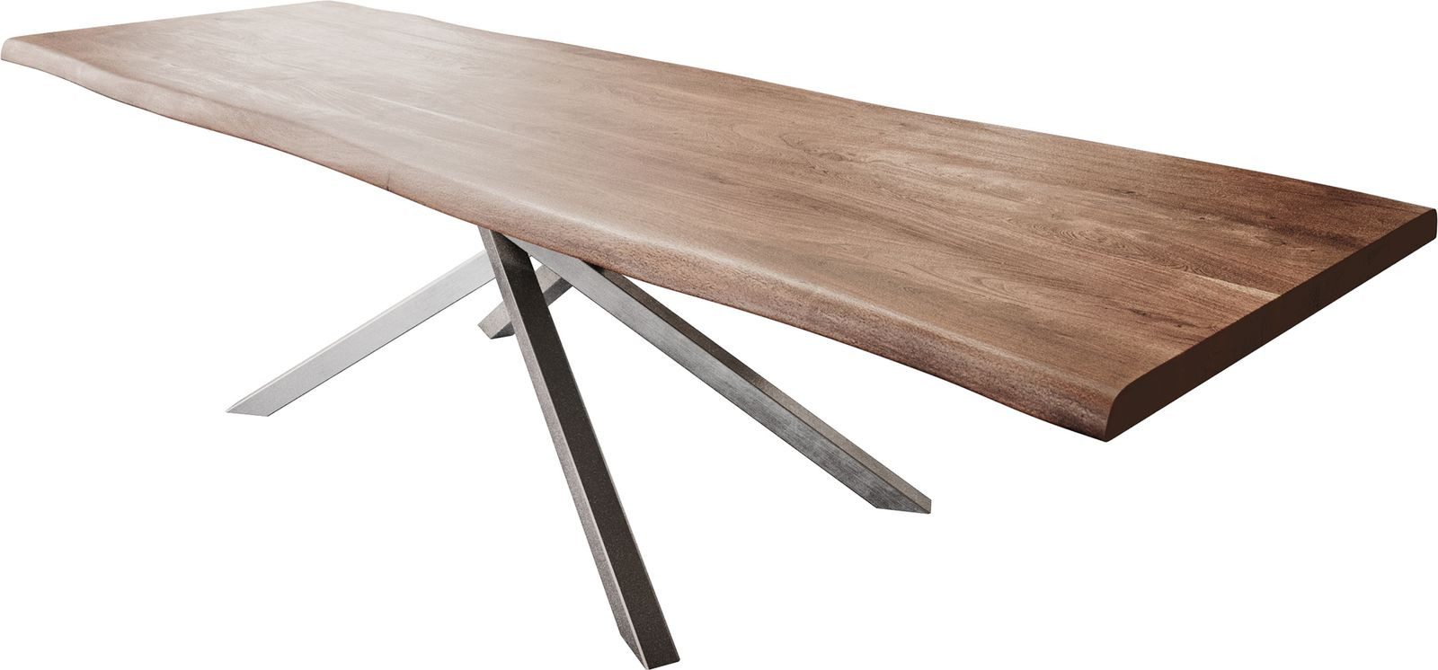 DELIFE Esstisch Edge, Akazie Braun 300x100 günstig online kaufen
