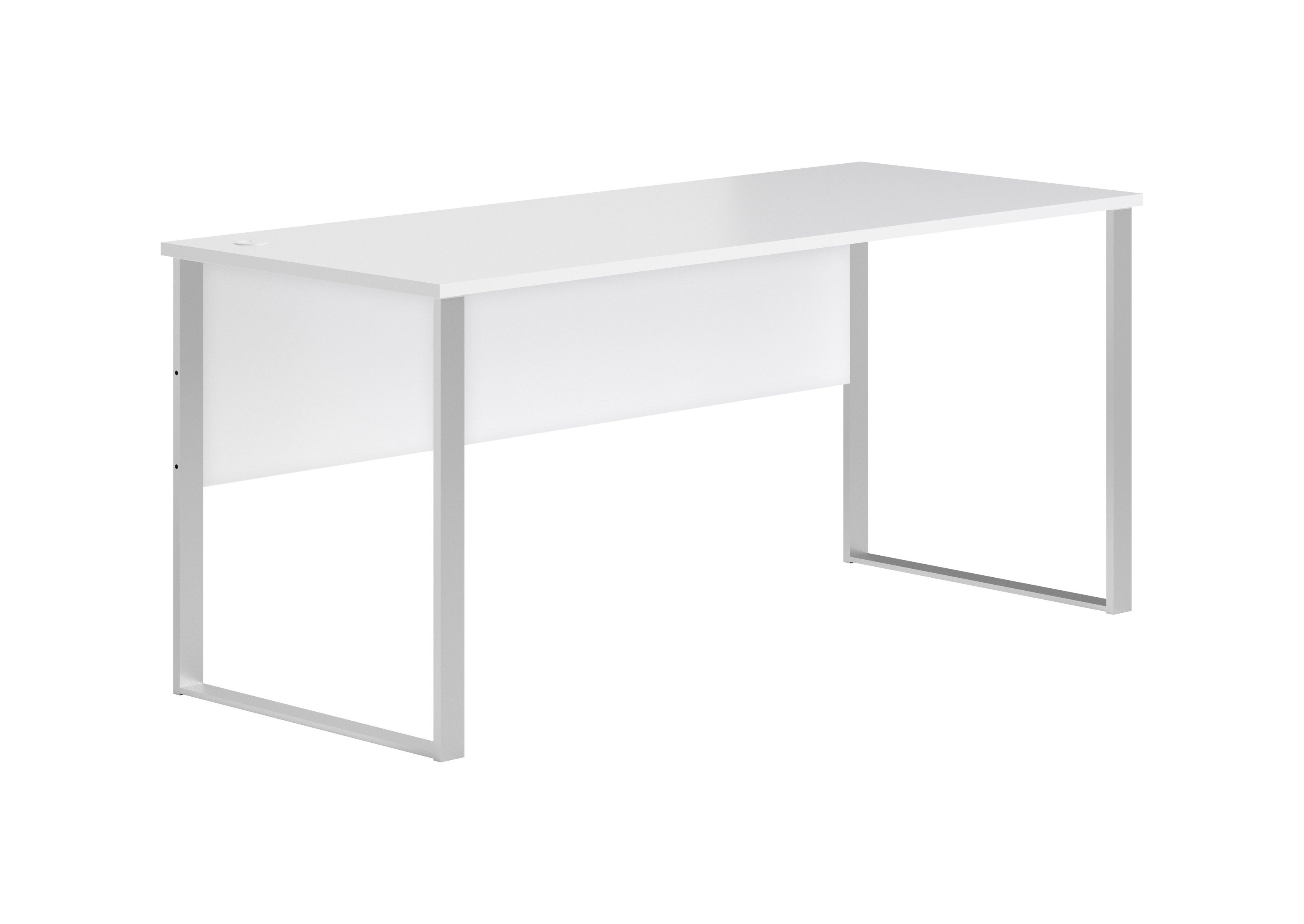 Bega Consult Schreibtisch in Weiß, Melamin und Metall - 170x77x73cm (BxHxT)