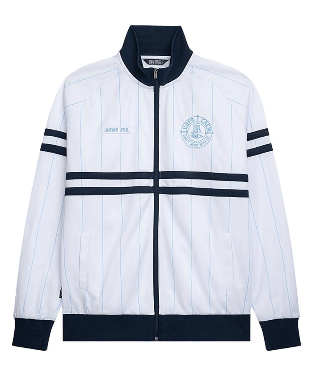 Unfair Athletics Trainingsjacke Jacke Unfair DMWU Pinstripes white/navy