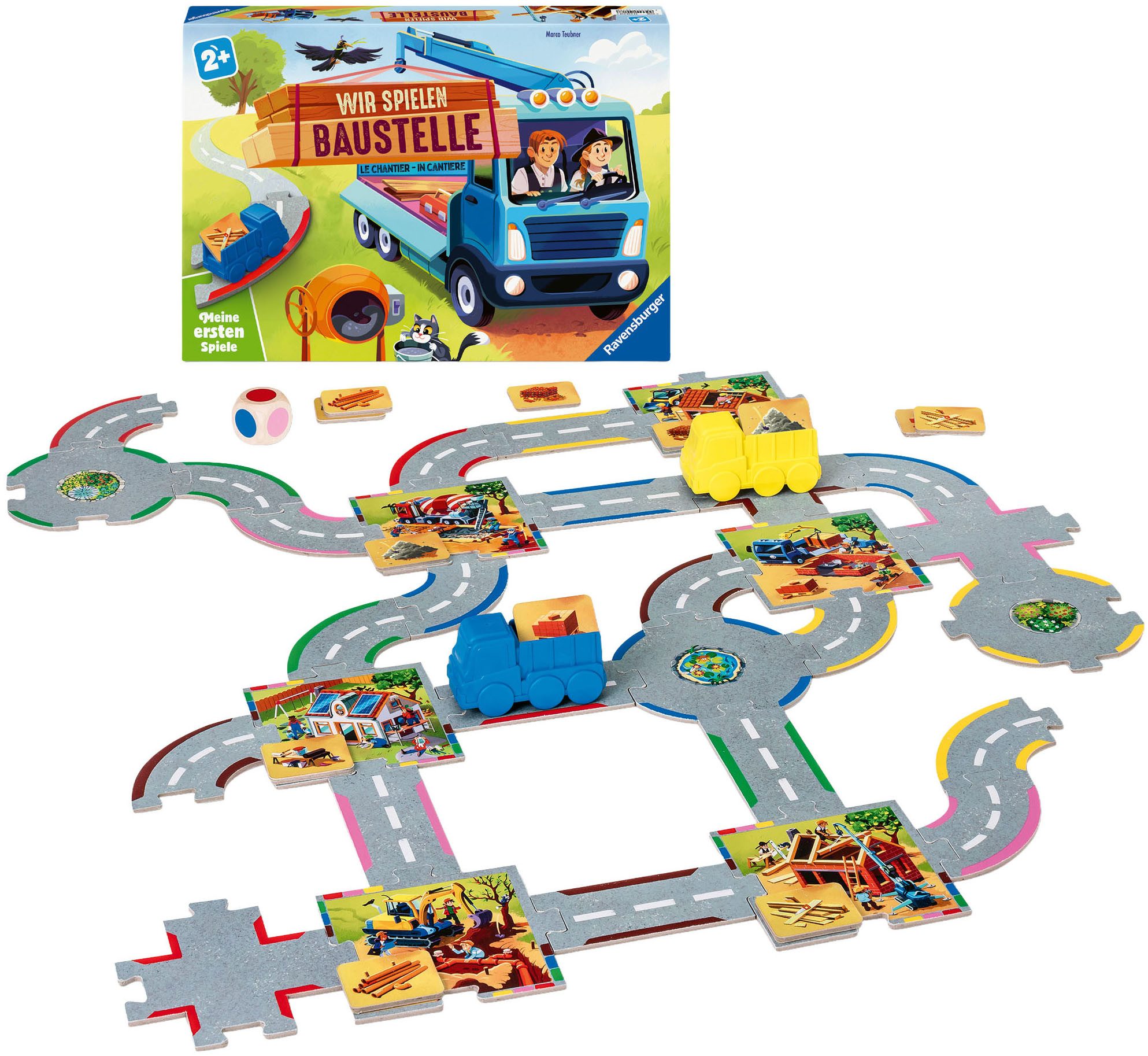 Ravensburger Spiel Wir spielen Baustelle, Kinderspiel, Made in Europe