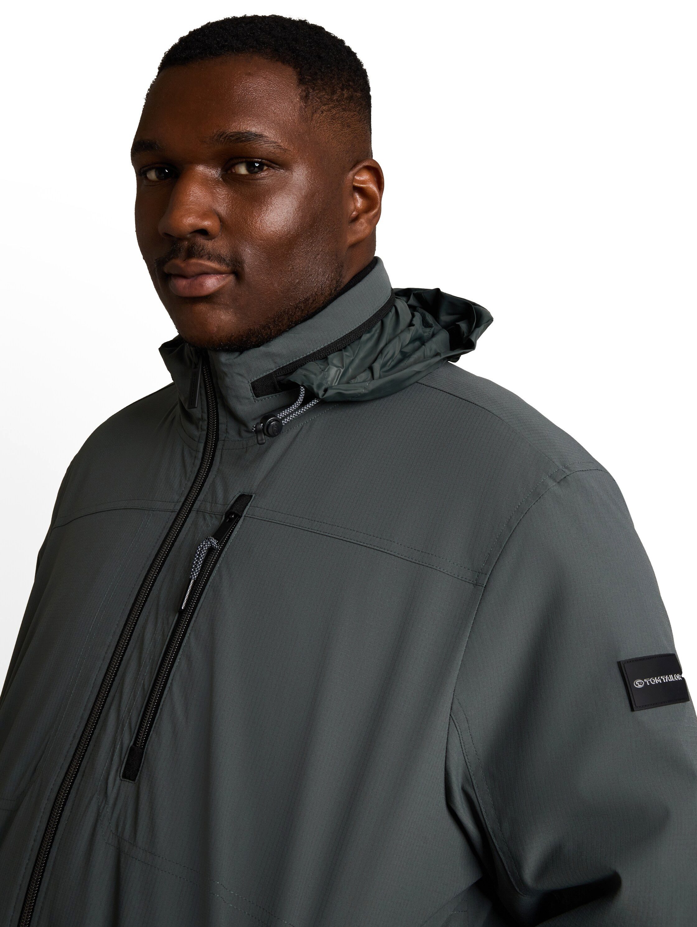 TOM TAILOR PLUS Blouson mit Stehkragen und Reißverschluss / Große Größen